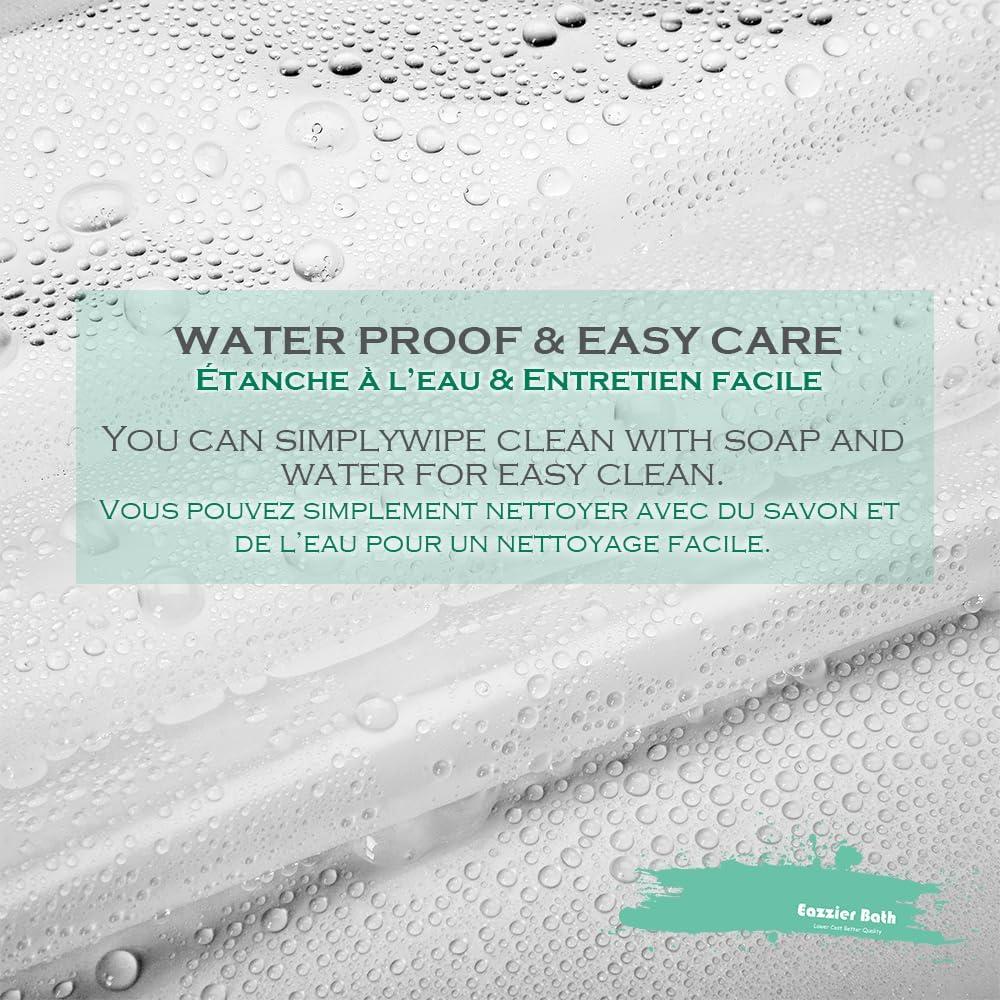 Forro de Ducha Eazzier Bath 72x72 cm PEVA Transparente