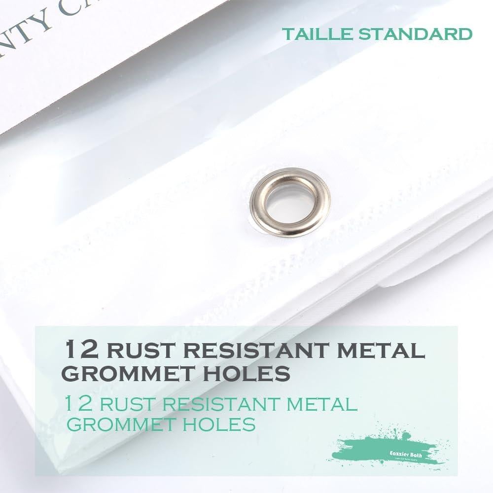 Forro de Ducha Eazzier Bath 72x72 cm PEVA Transparente