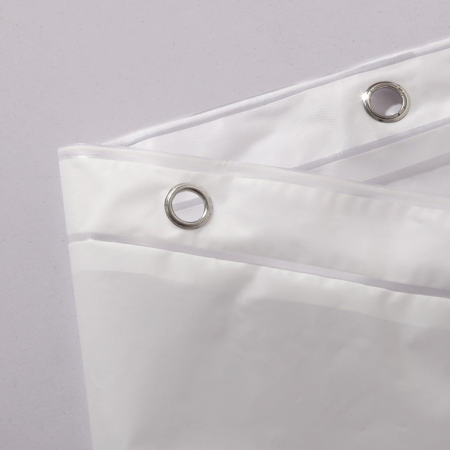 Forro de Ducha Ghooss PEVA 72x72 cm Impermeable - Paquete de 2