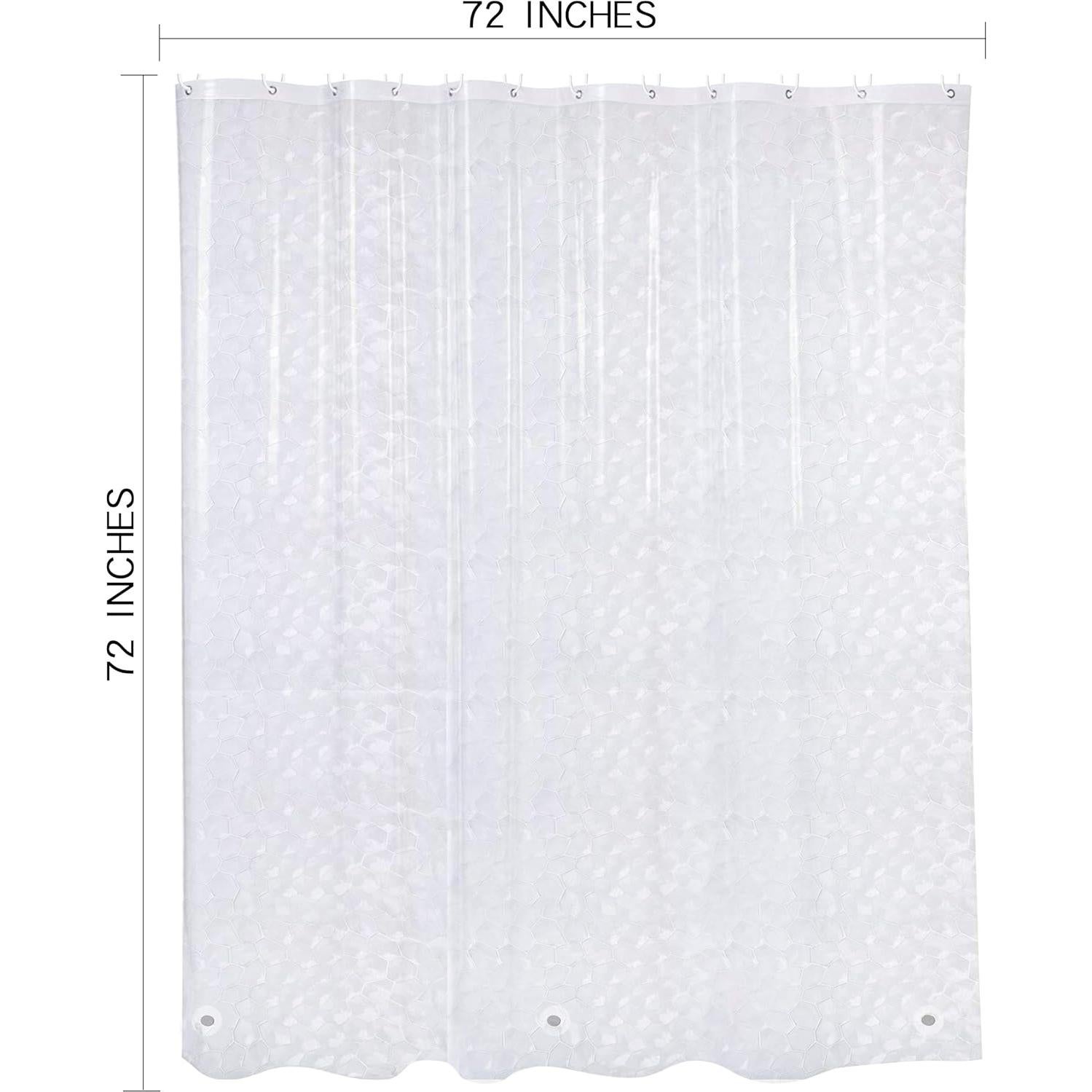 Cortina de Ducha Clara NTBAY EVA 72x72cm Impermeable con Imán