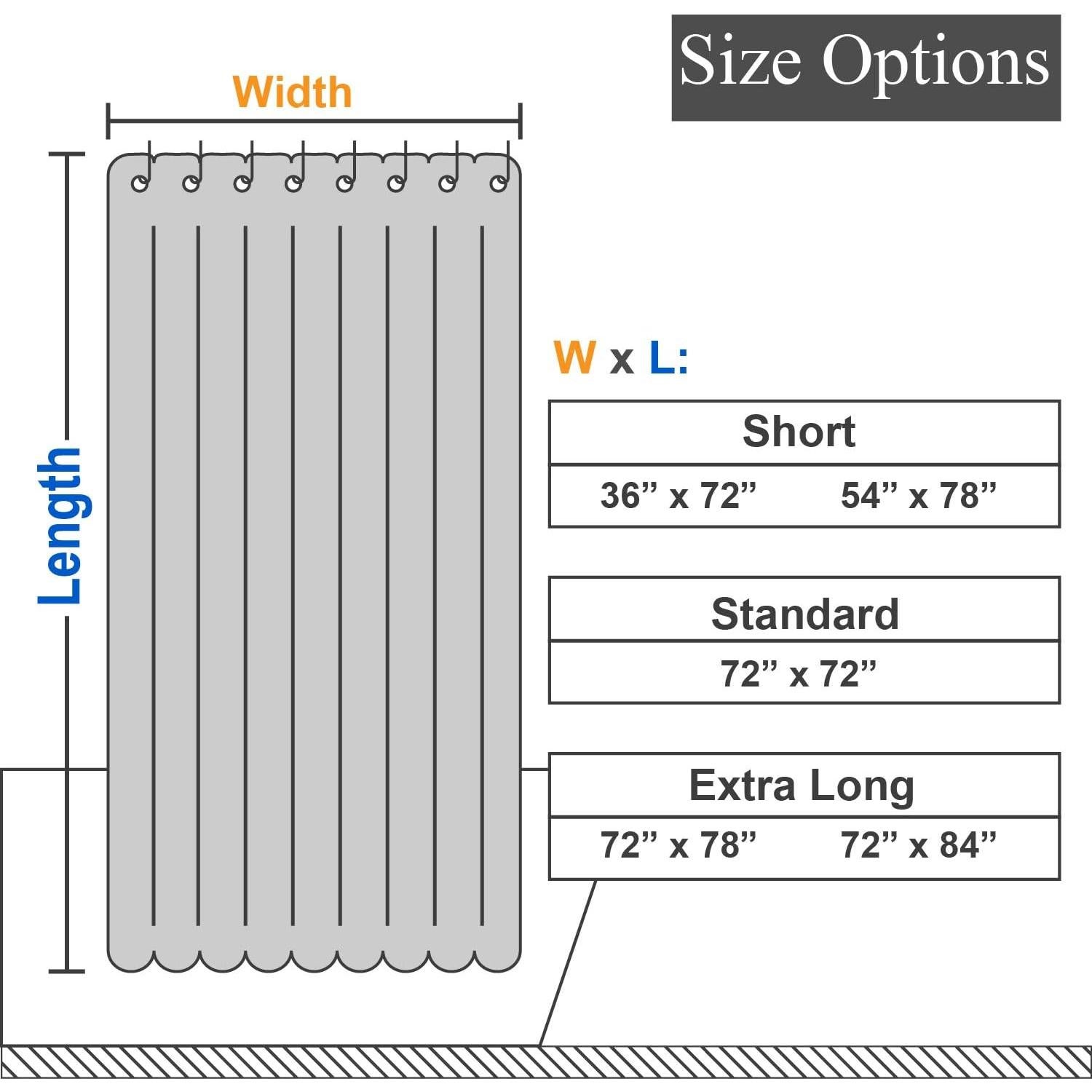 Cortina de Ducha Barossa Design 182x182 cm Impermeable Rayas