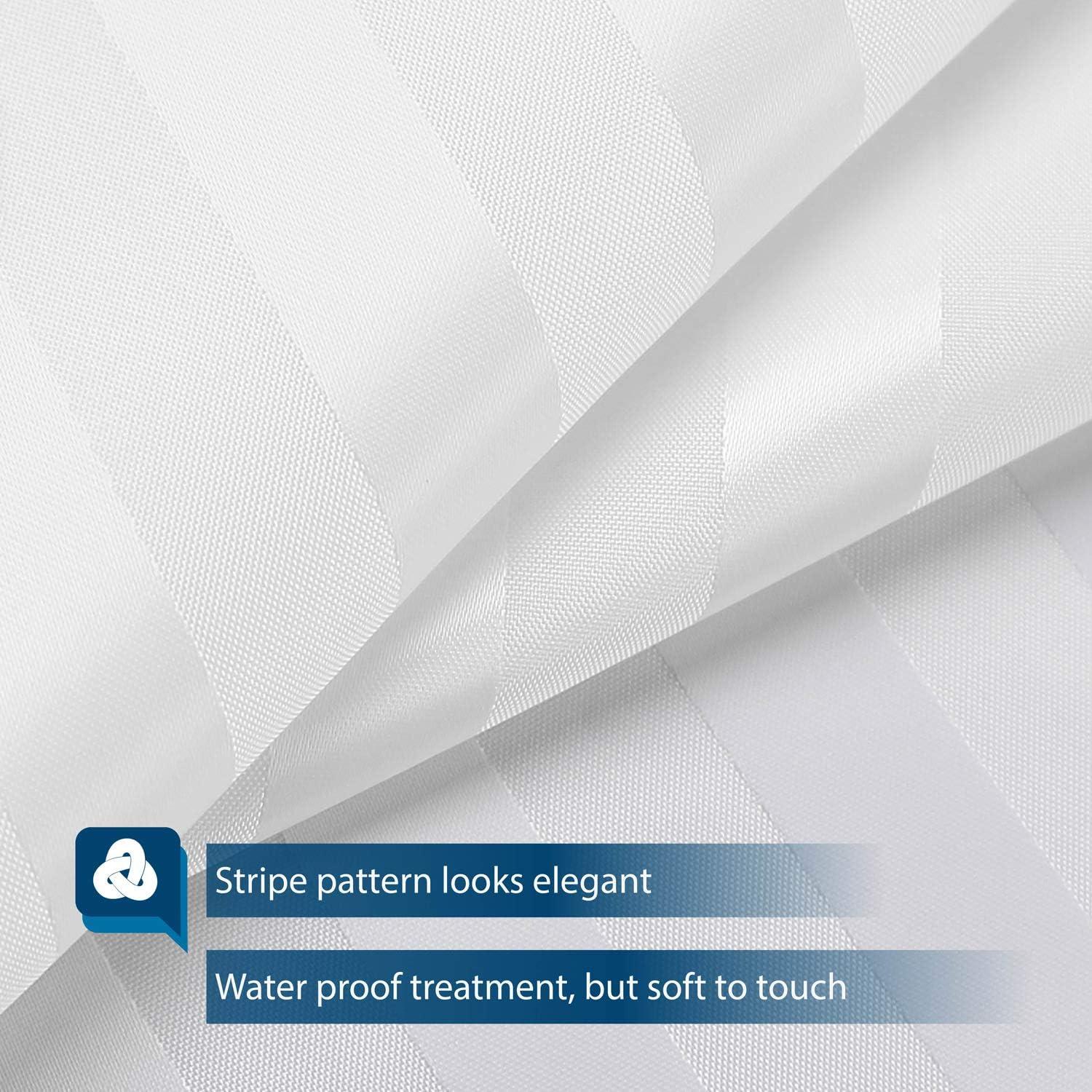 Cortina de Ducha Barossa Design 182x182 cm Impermeable Rayas