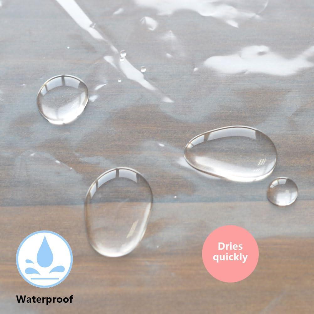 Cortina de Ducha YISURE 152x122 cm Impermeable PEVA Transparente