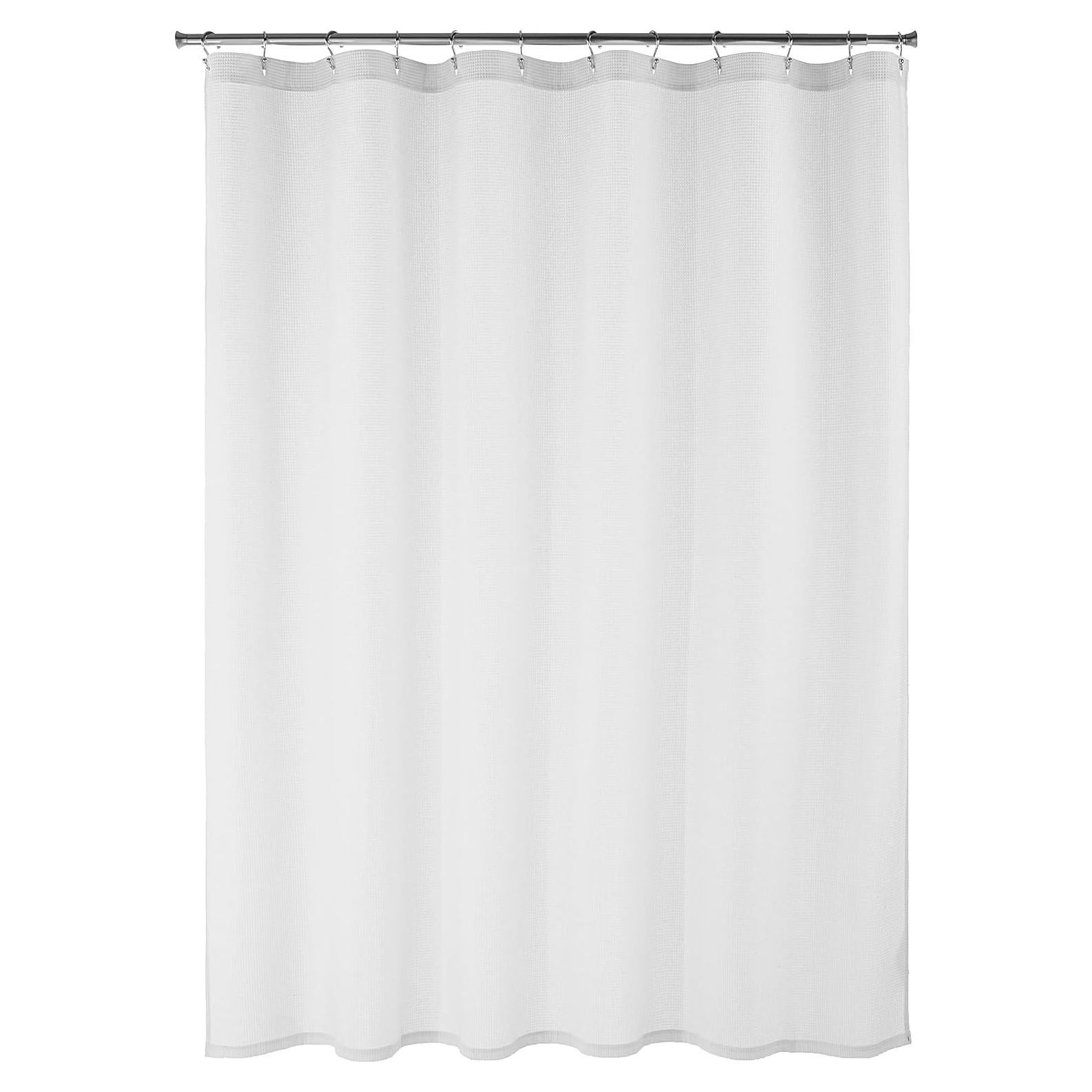 Cortina de Ducha Waffle Amazon Aware 182.88 cm Blanca