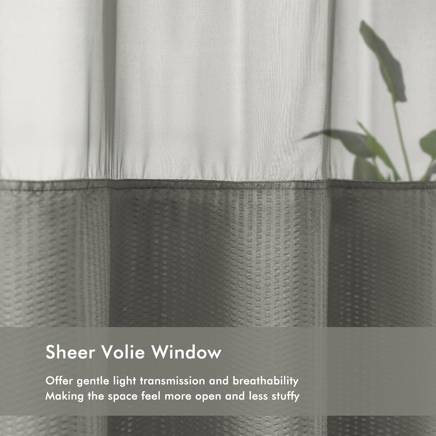 Cortina de Ducha Sra Asombrosa 180x188 cm Gris Sin Gancho