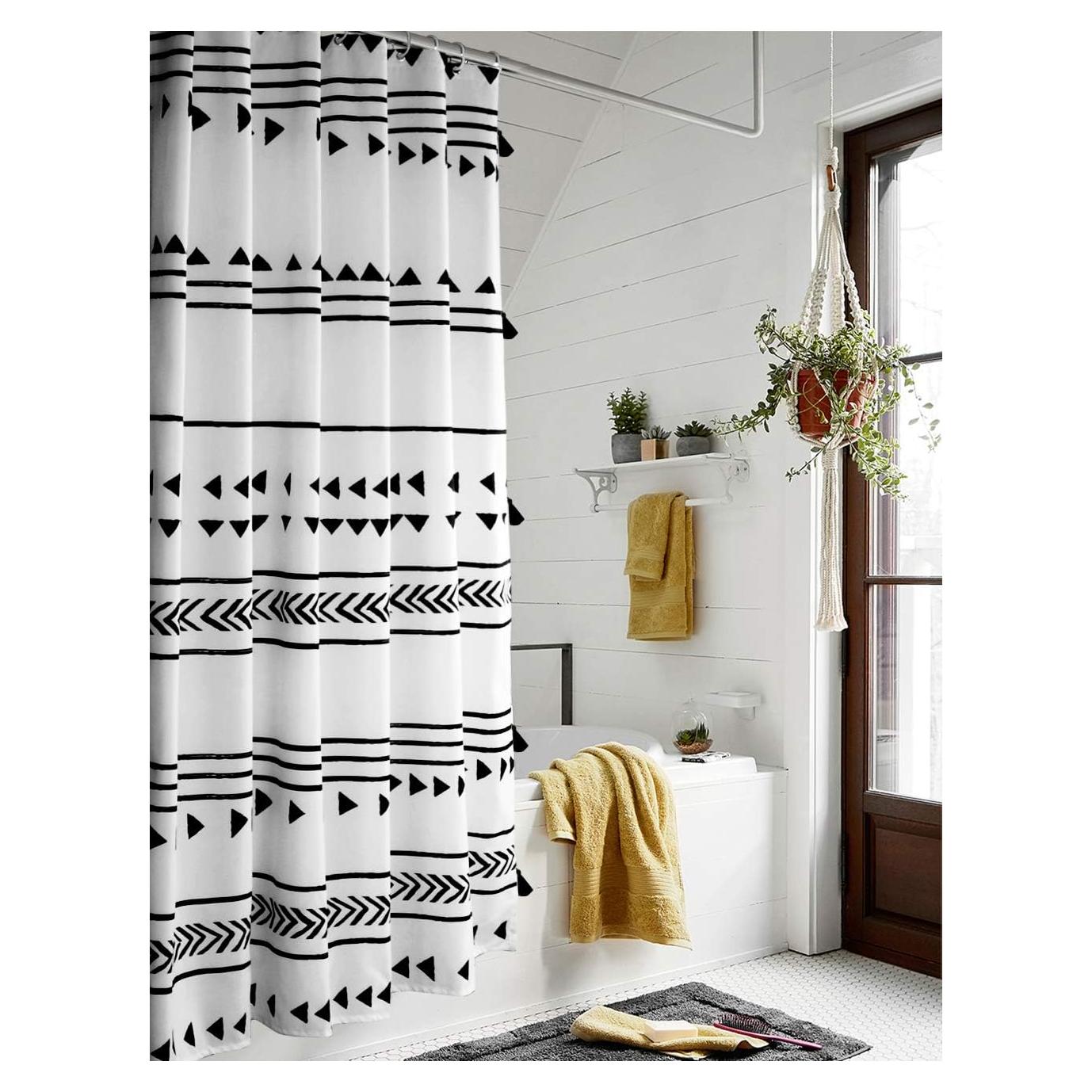 Cortina de Ducha Boho Uphome 182.88x182.88 cm Geométrica