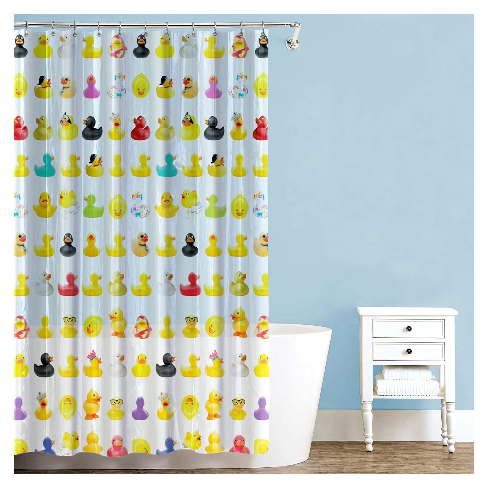 Forro de Ducha PEVA Splash Home Patito 70x72" Impermeable