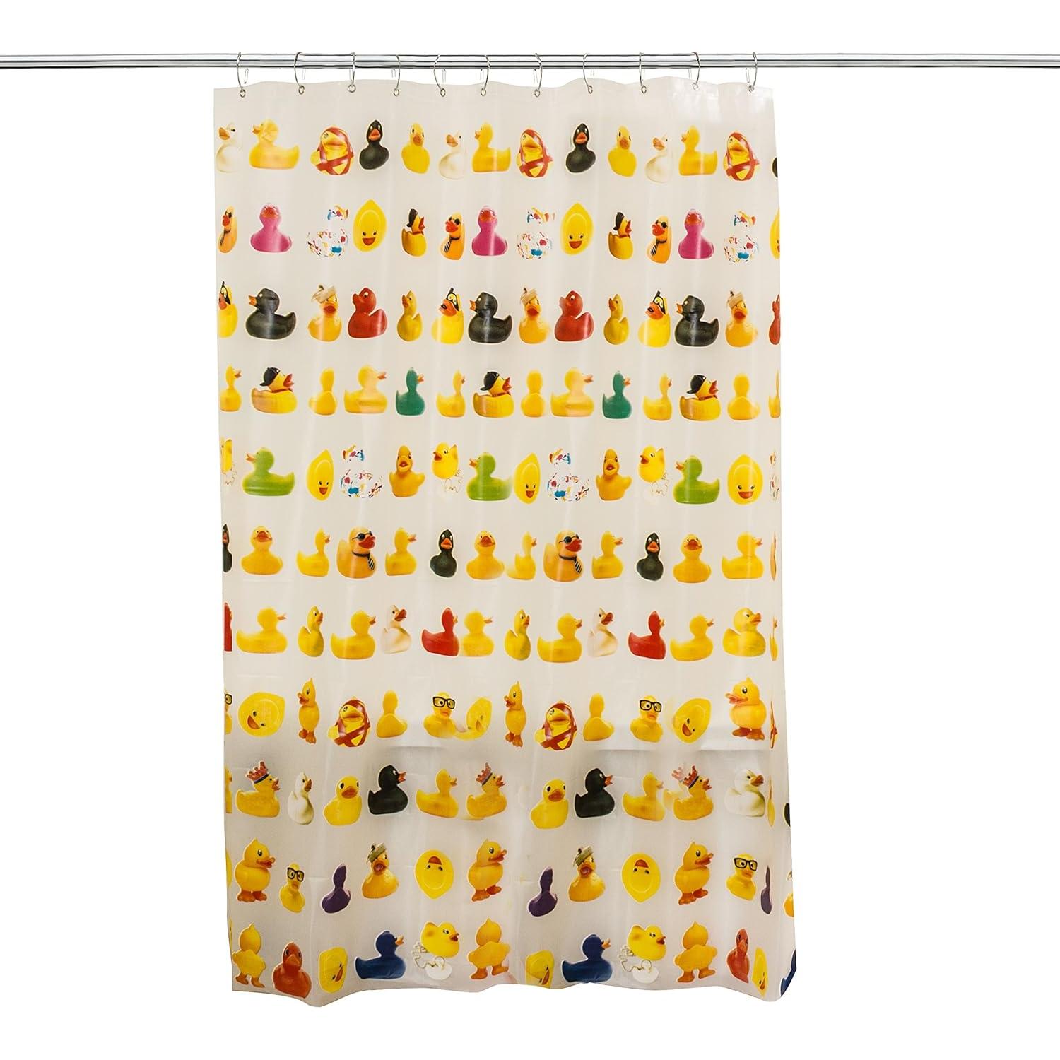 Forro de Ducha PEVA Splash Home Patito 70x72" Impermeable