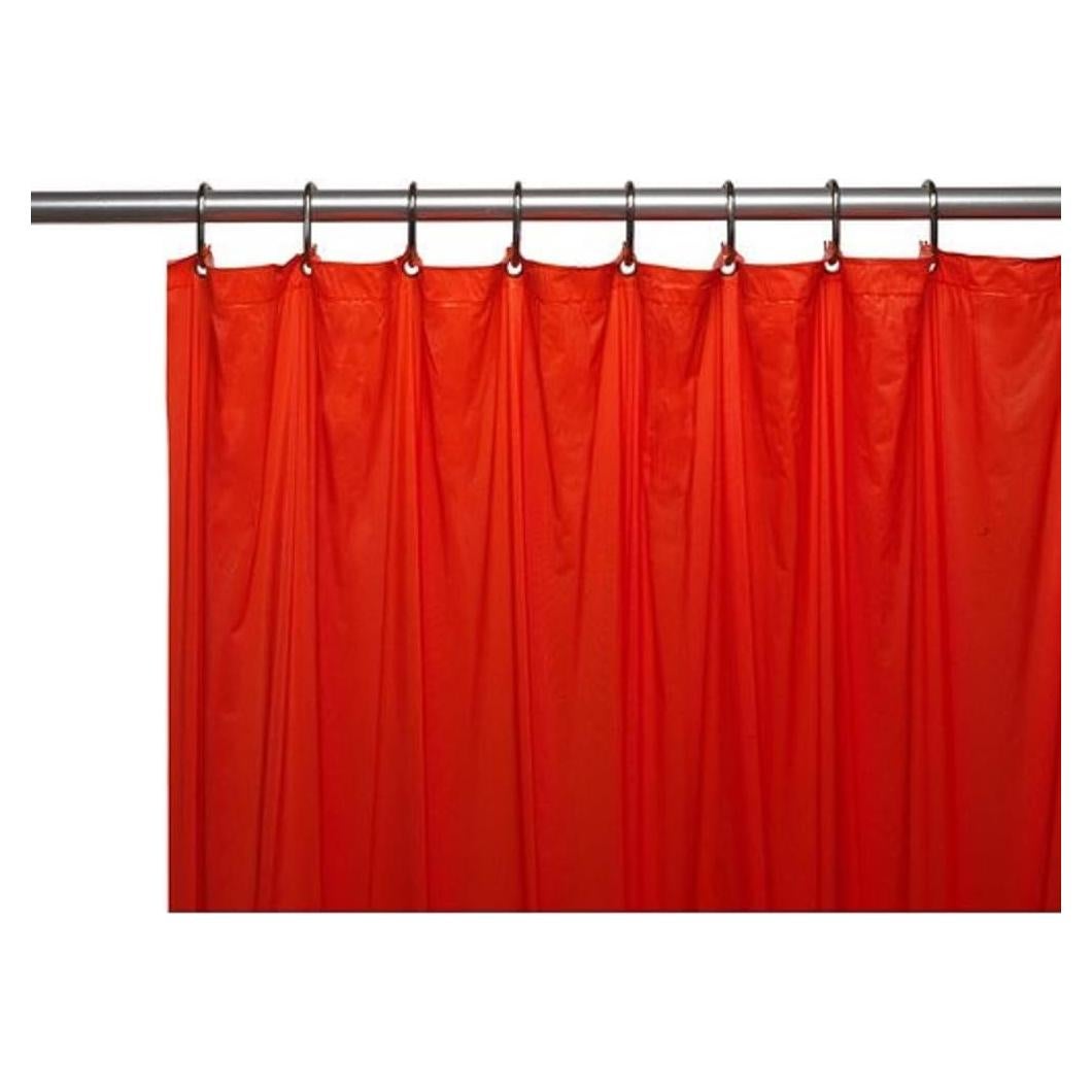 Cortina de Ducha Magnetizada PVC Industria Confiable 178x183cm Rojo