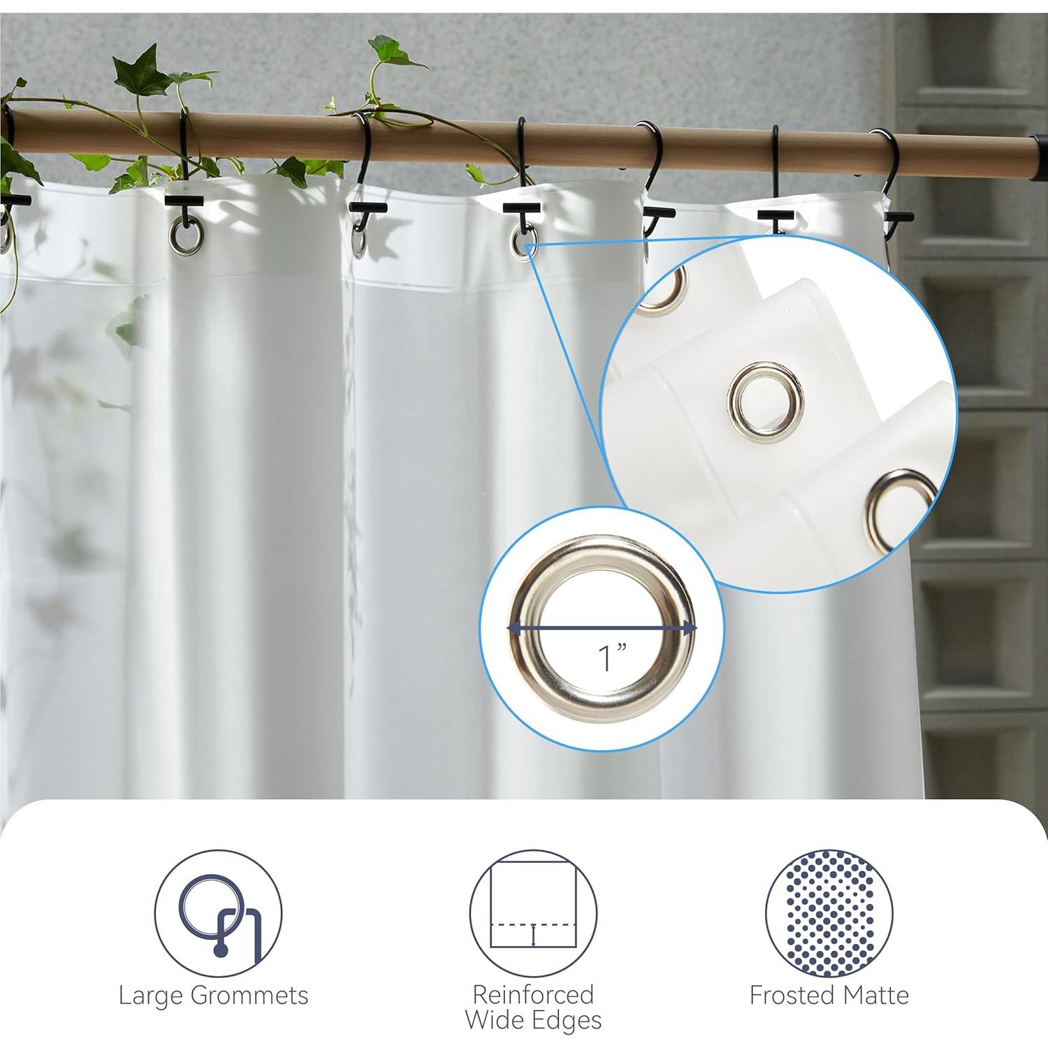 Cortina de Ducha AIRLAKE EVA Frosted 1.83m x 1.83m Impermeable