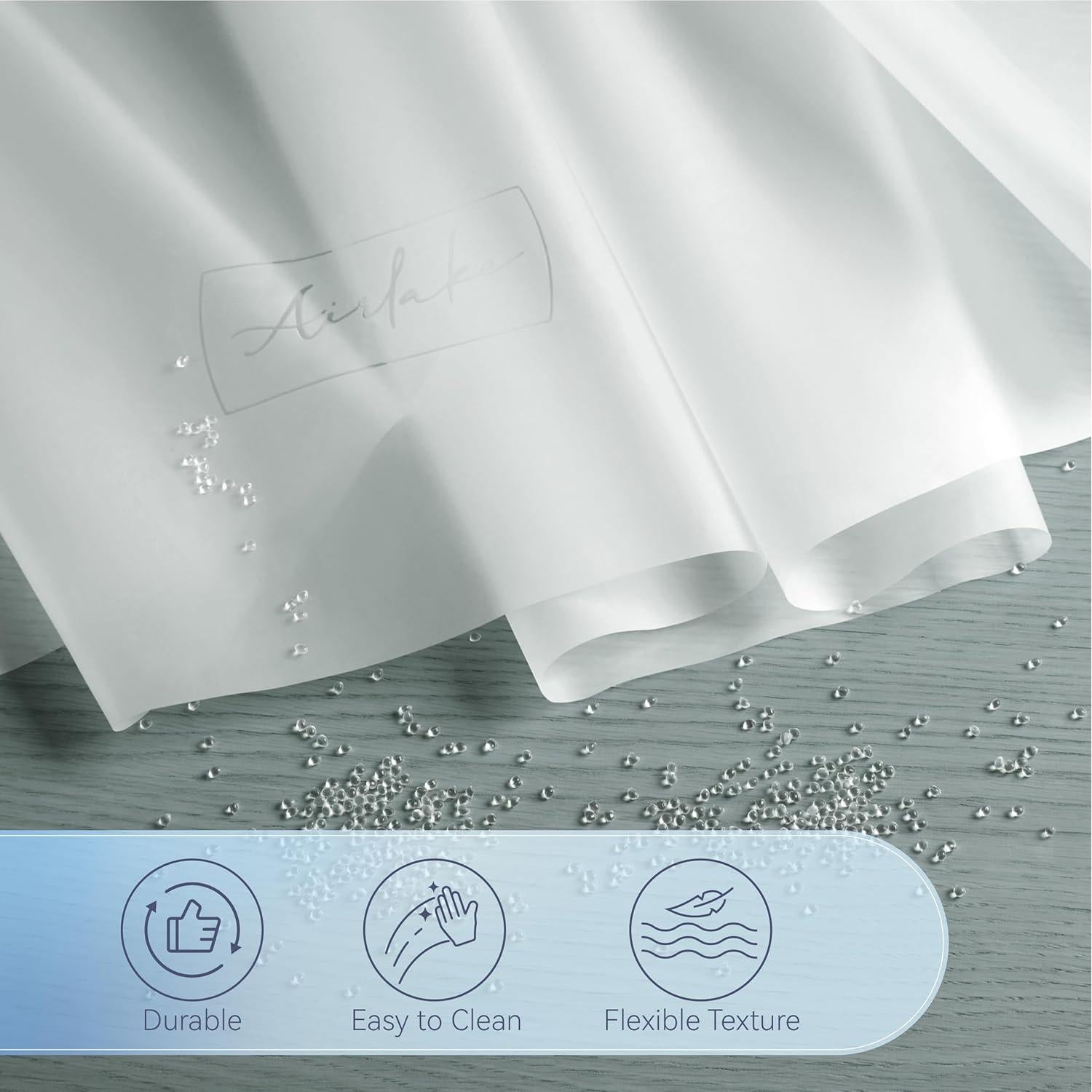 Cortina de Ducha AIRLAKE EVA Frosted 1.83m x 1.83m Impermeable