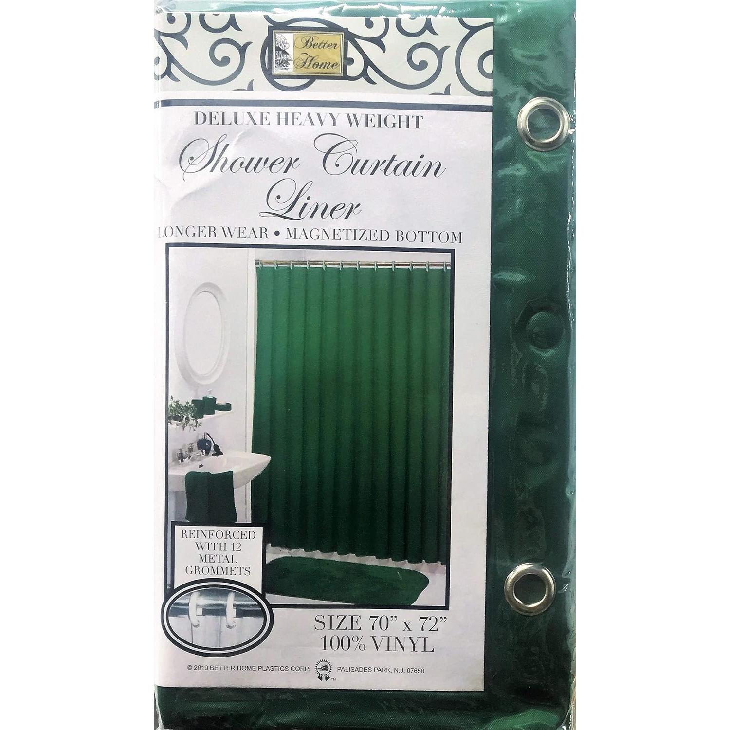 Cortina de Ducha Pesada Mejor Hogar 100% Vinilo Cazador 177.8x182.9 cm