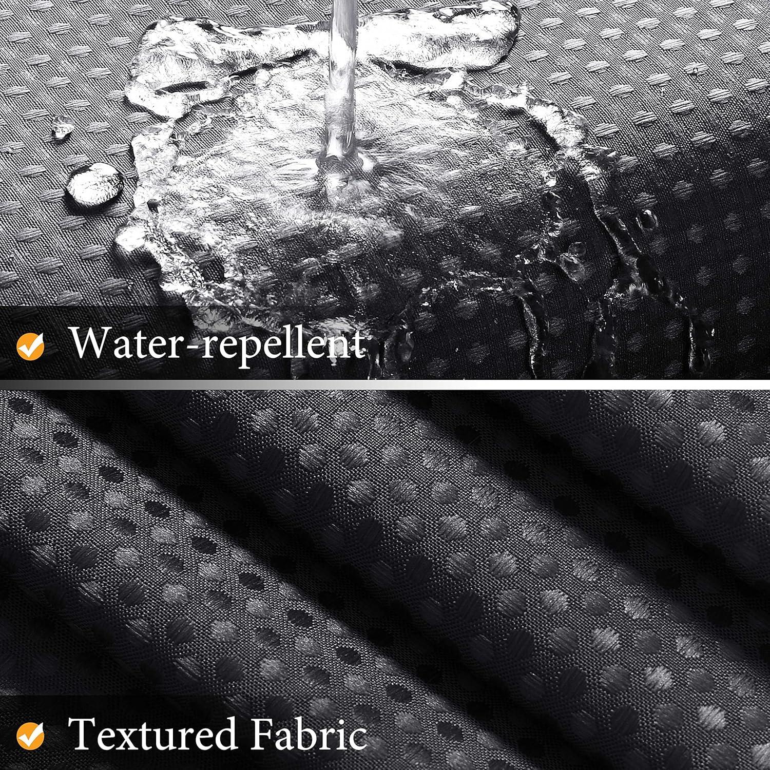 Cortina de Ducha Ombre Negra y Blanca Naturoom 72x72 cm