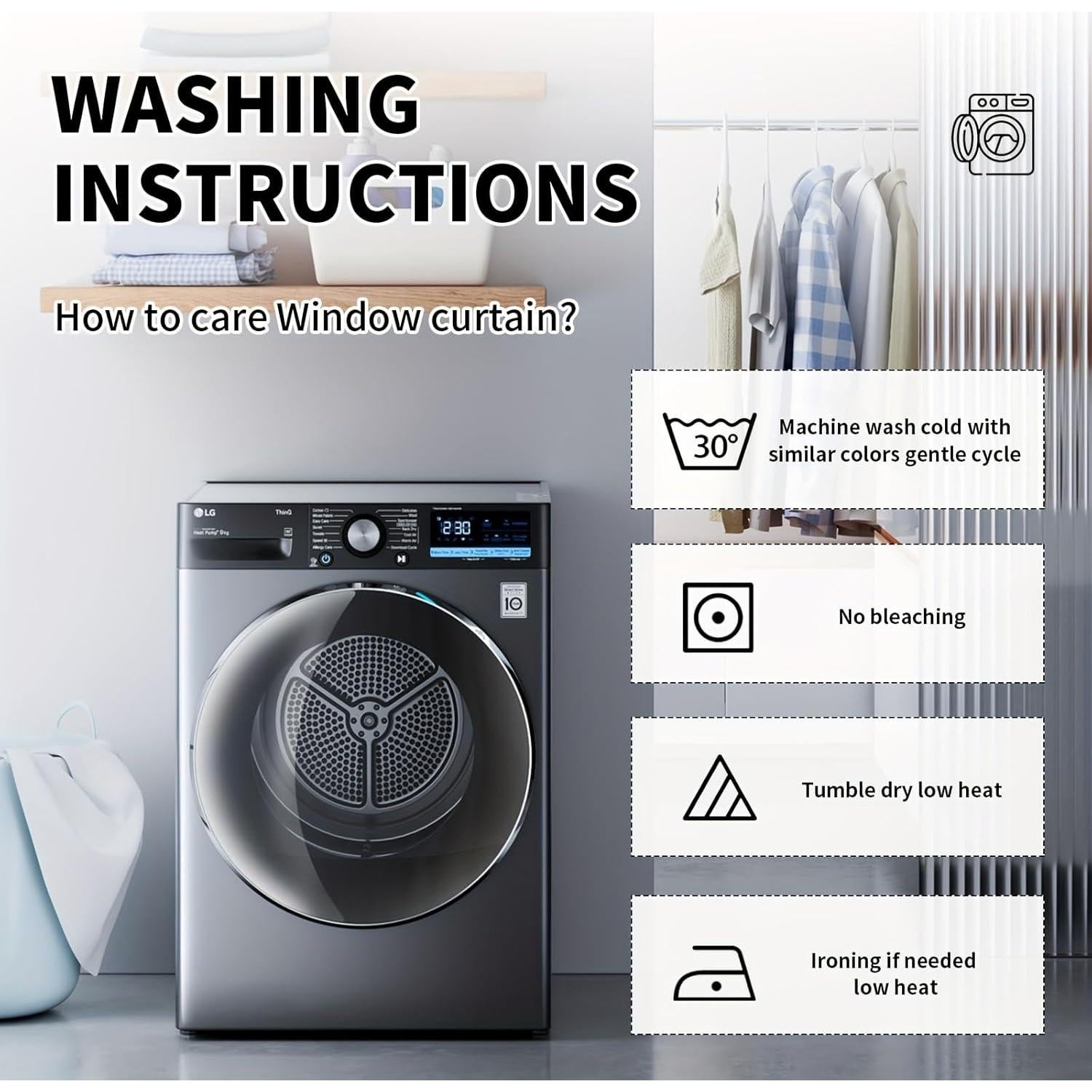 Cortina de Ducha Floral Muuyi 183x191 cm Azul Impermeable