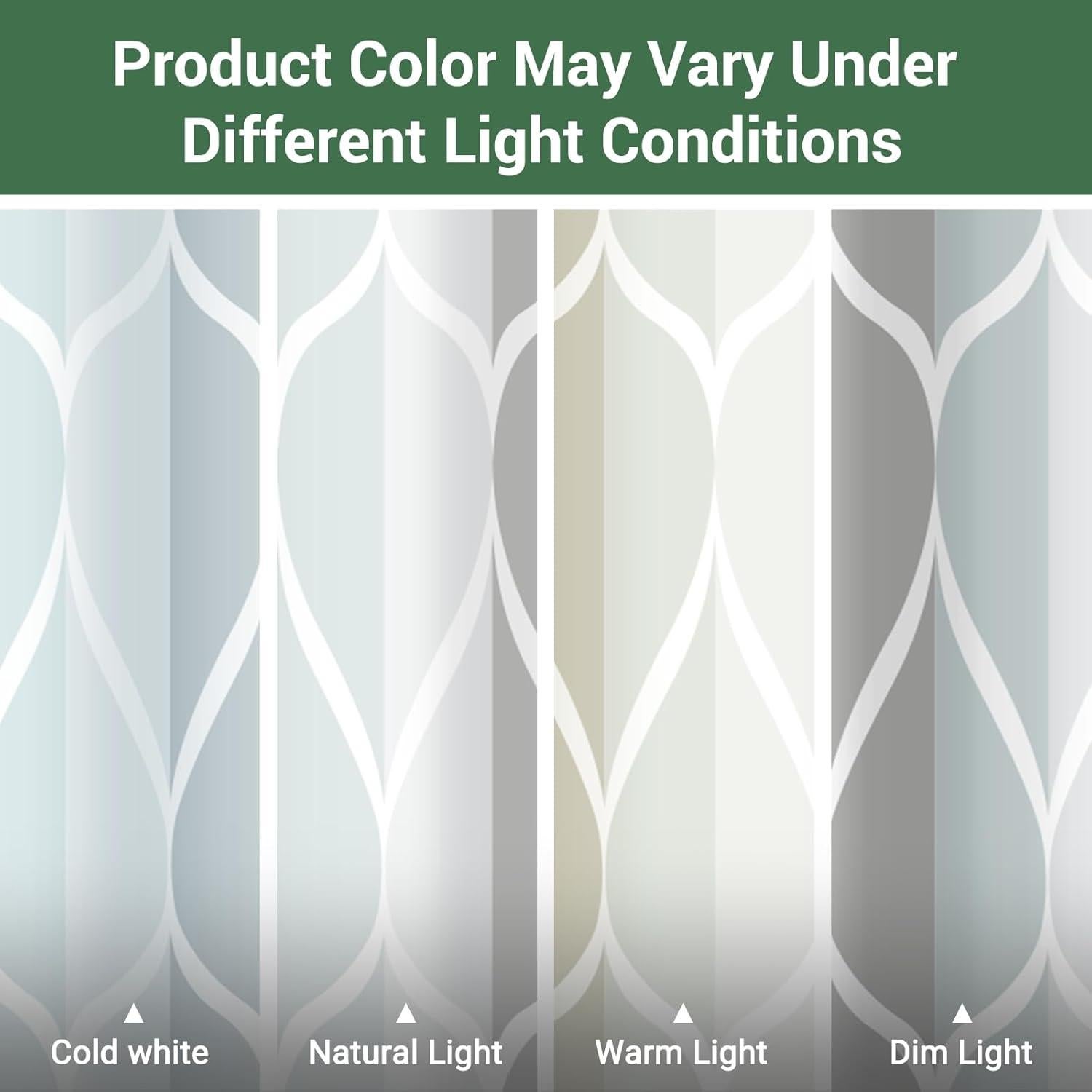 Cortina de Ducha Gris YIATN 180x188 cm Geométrica Impermeable