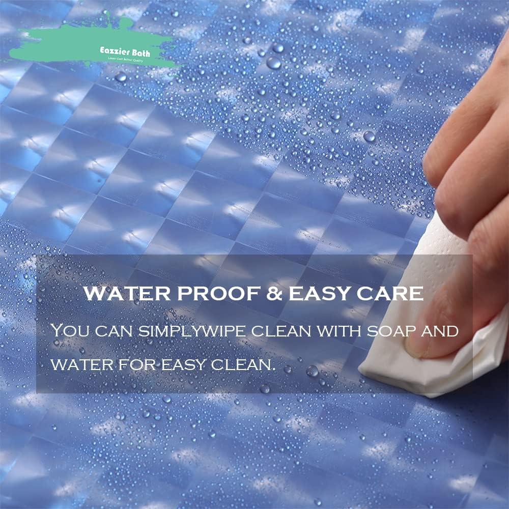 Cortina de Ducha Eazzier Bath 3D Azul Marino 182.88x182.88 cm