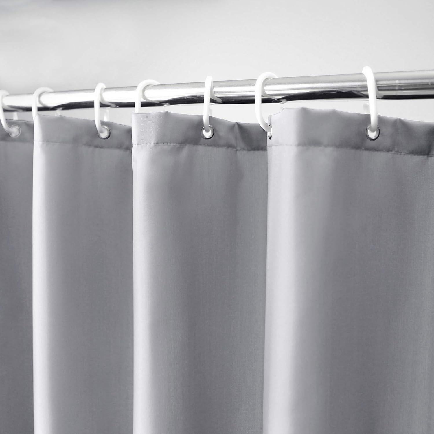 Cortina de Ducha AooHome 72x66 cm Impermeable Gris Claro