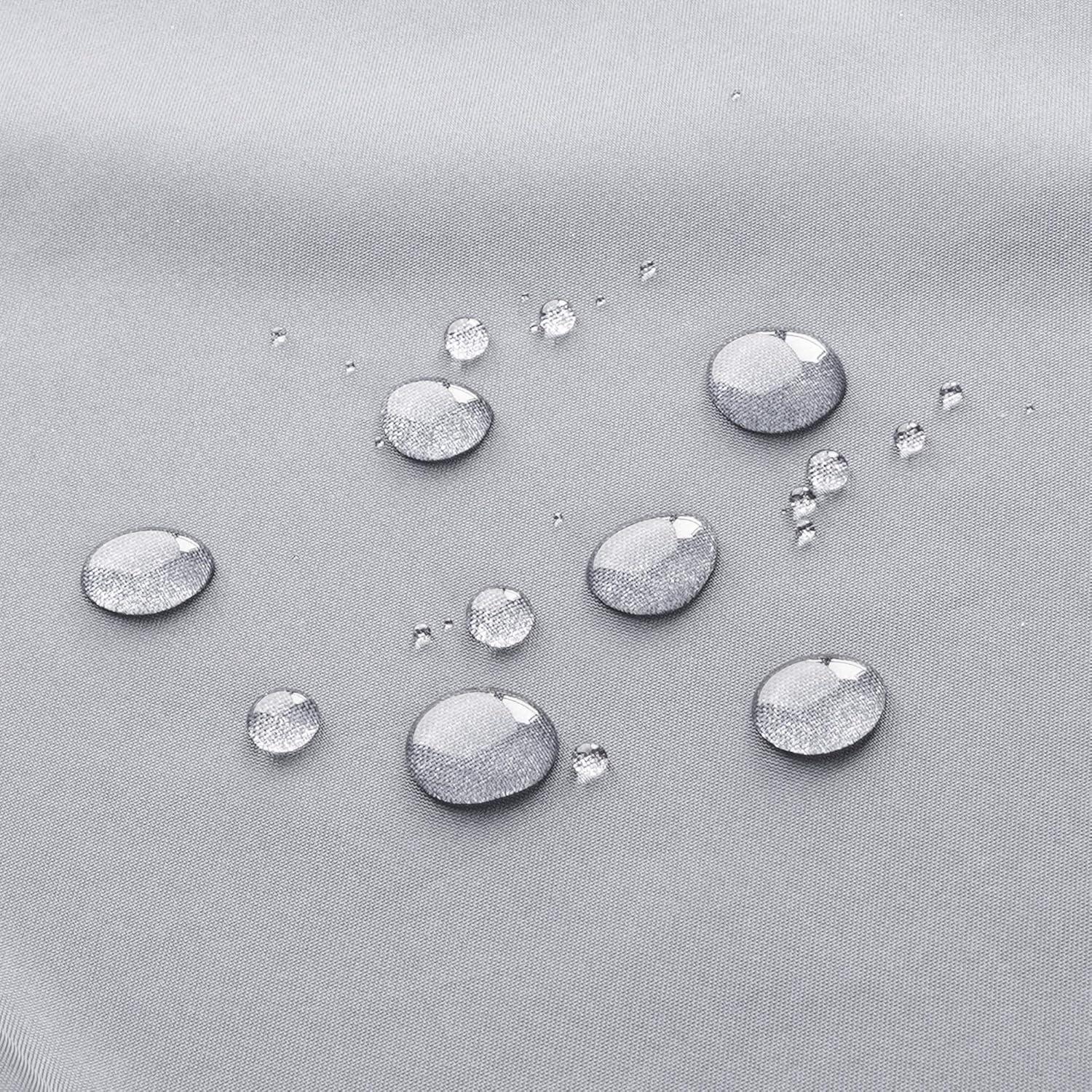 Cortina de Ducha AooHome 72x66 cm Impermeable Gris Claro