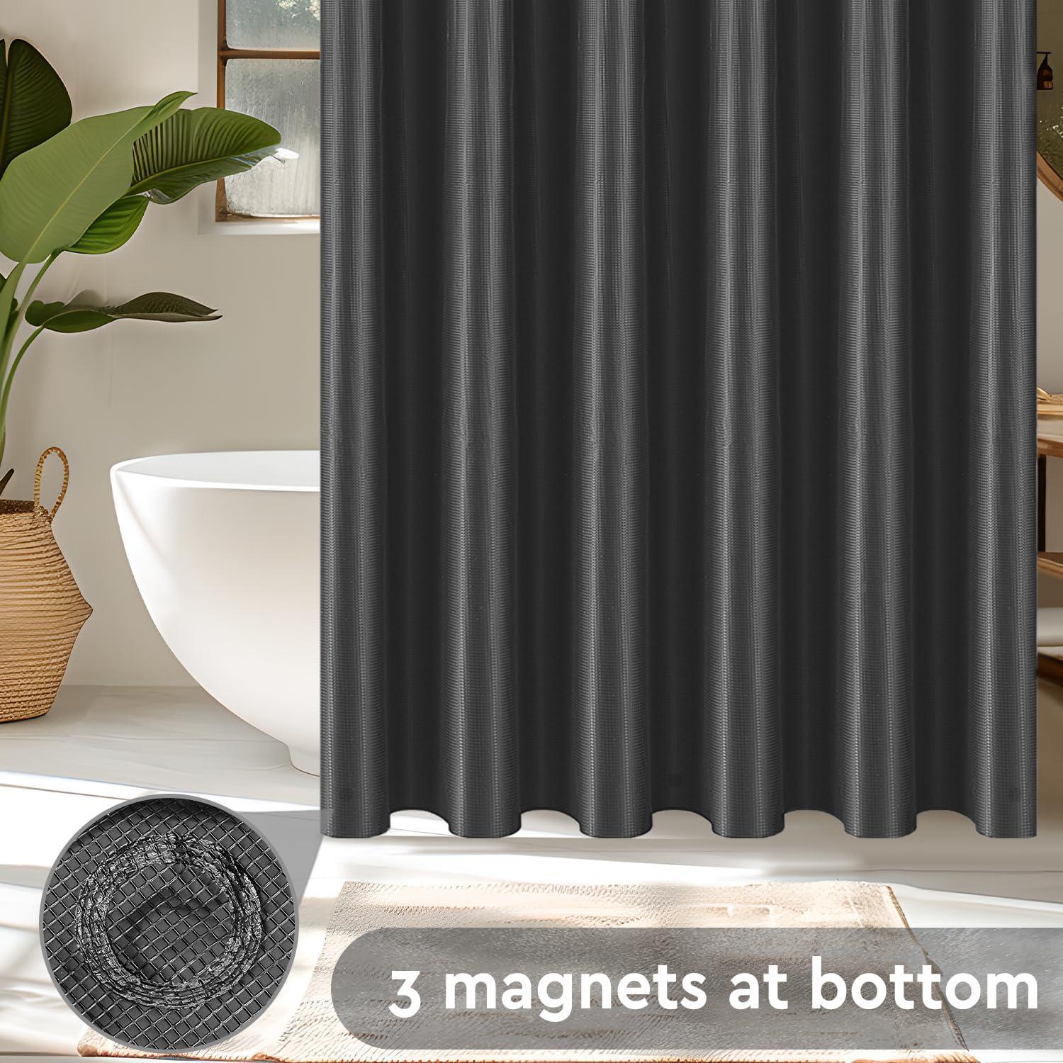 Cortina de Ducha Tititex Negra 72x72 cm PEVA Impermeable