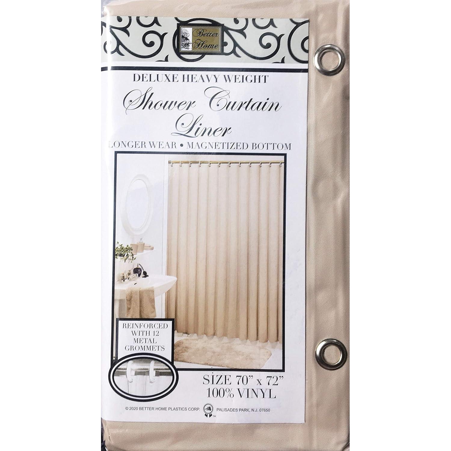 Cortina de Ducha Pesada Mejor Hogar Lino 178x183 cm