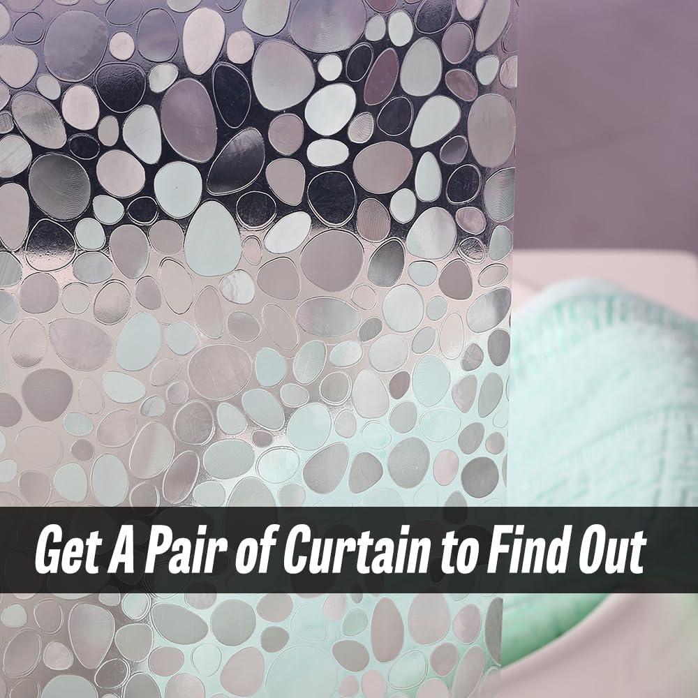 Cortina de Ducha Hereisa 3D Piedra Impermeable 180x180 cm