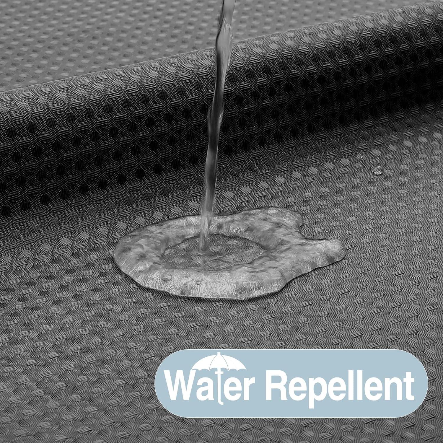 Cortina de Ducha Waffle Color Gris Carbón 182.88x190.5 cm