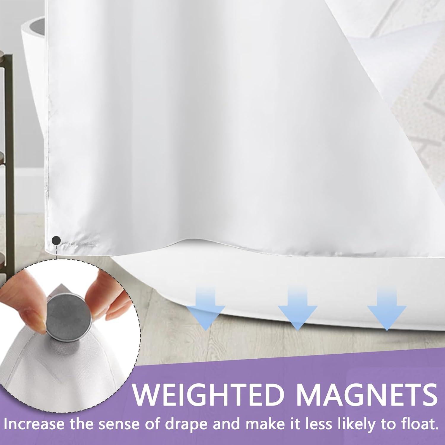 Cortina de Ducha APROPHIC Lavanda 180x190 cm Impermeable