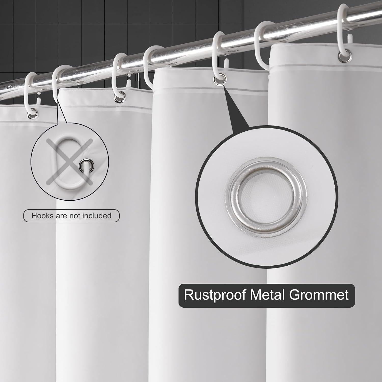 Cortina de Ducha UFRIDAY Frosted 71x74 cm Impermeable