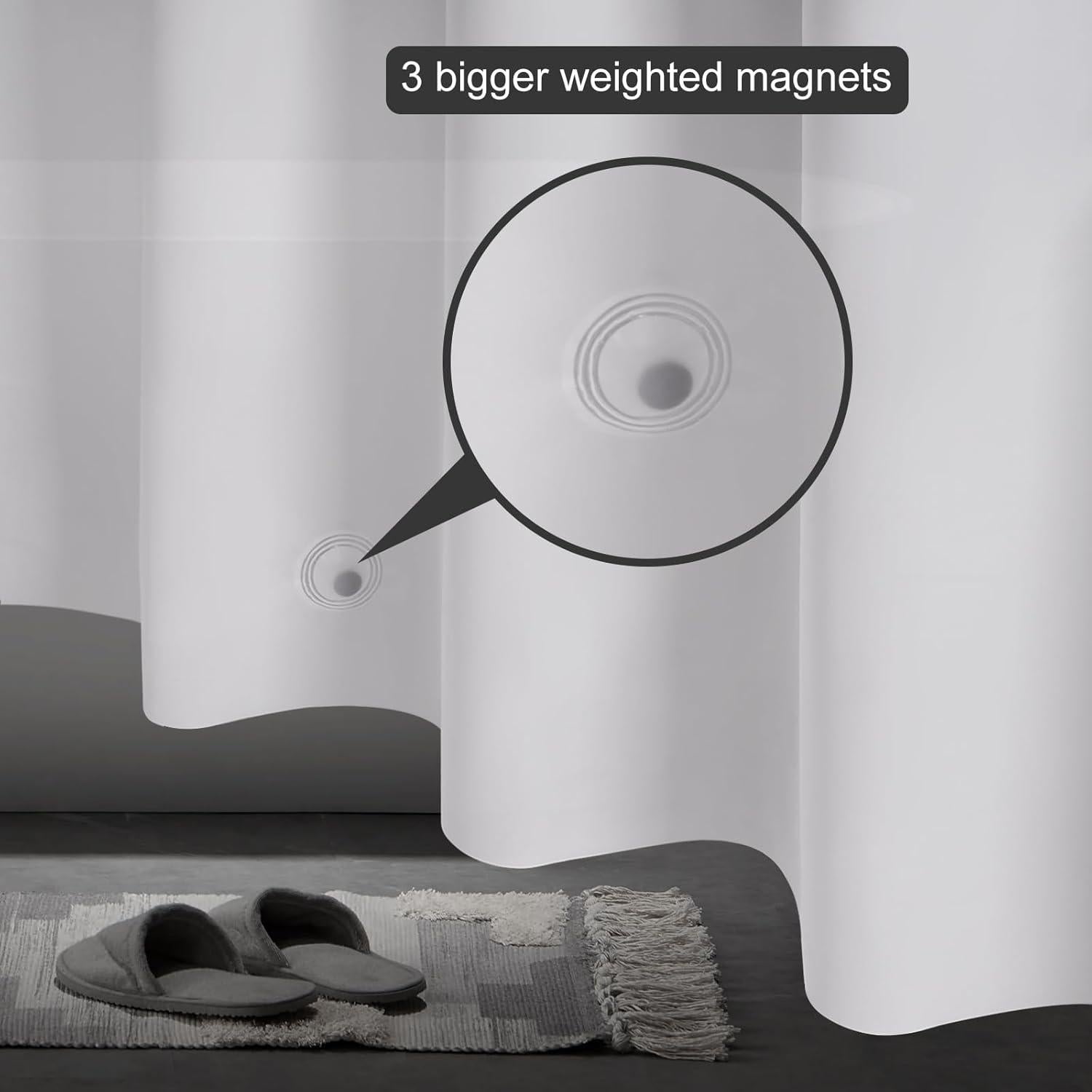 Cortina de Ducha UFRIDAY Frosted 71x74 cm Impermeable