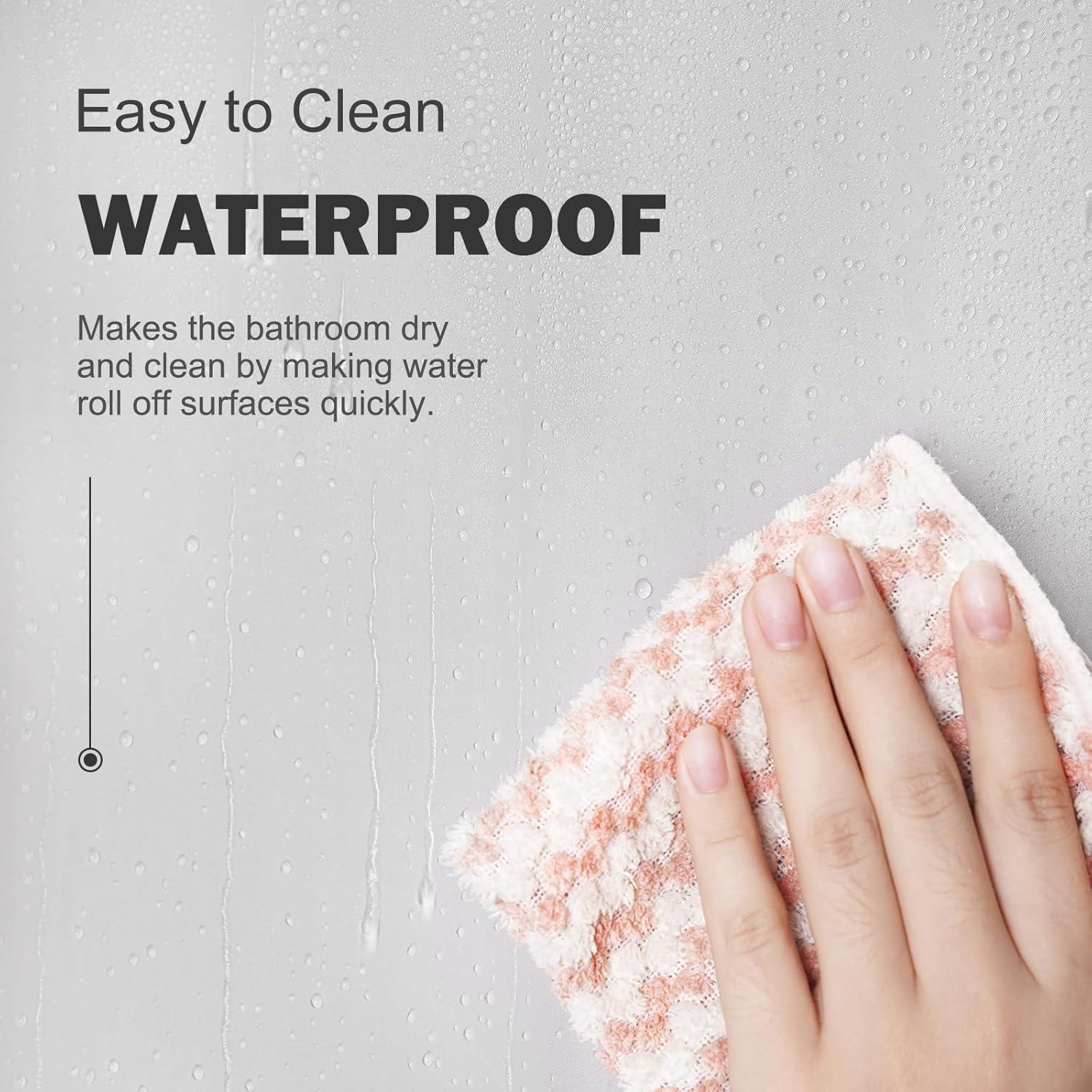 Cortina de Ducha UFRIDAY Frosted 71x74 cm Impermeable