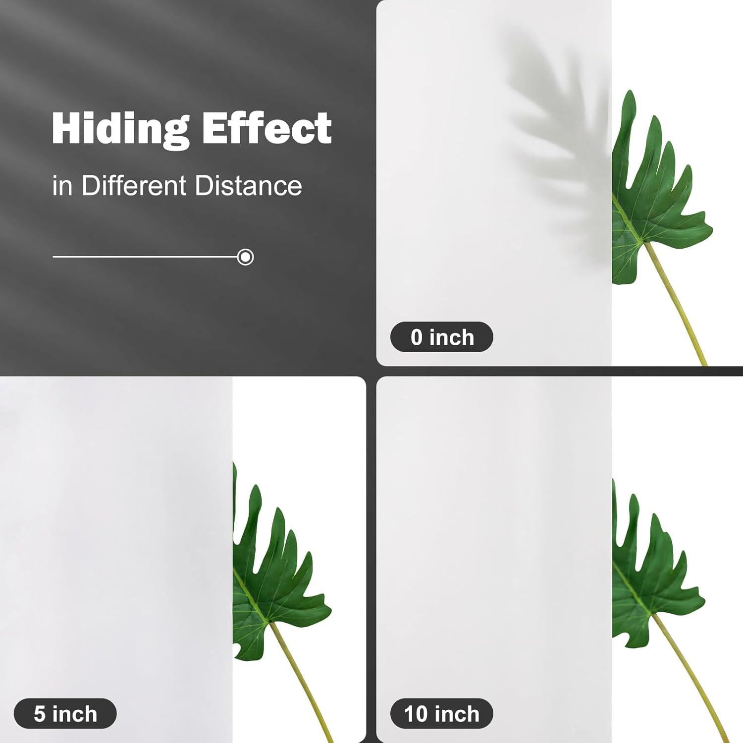 Cortina de Ducha UFRIDAY Frosted 71x74 cm Impermeable