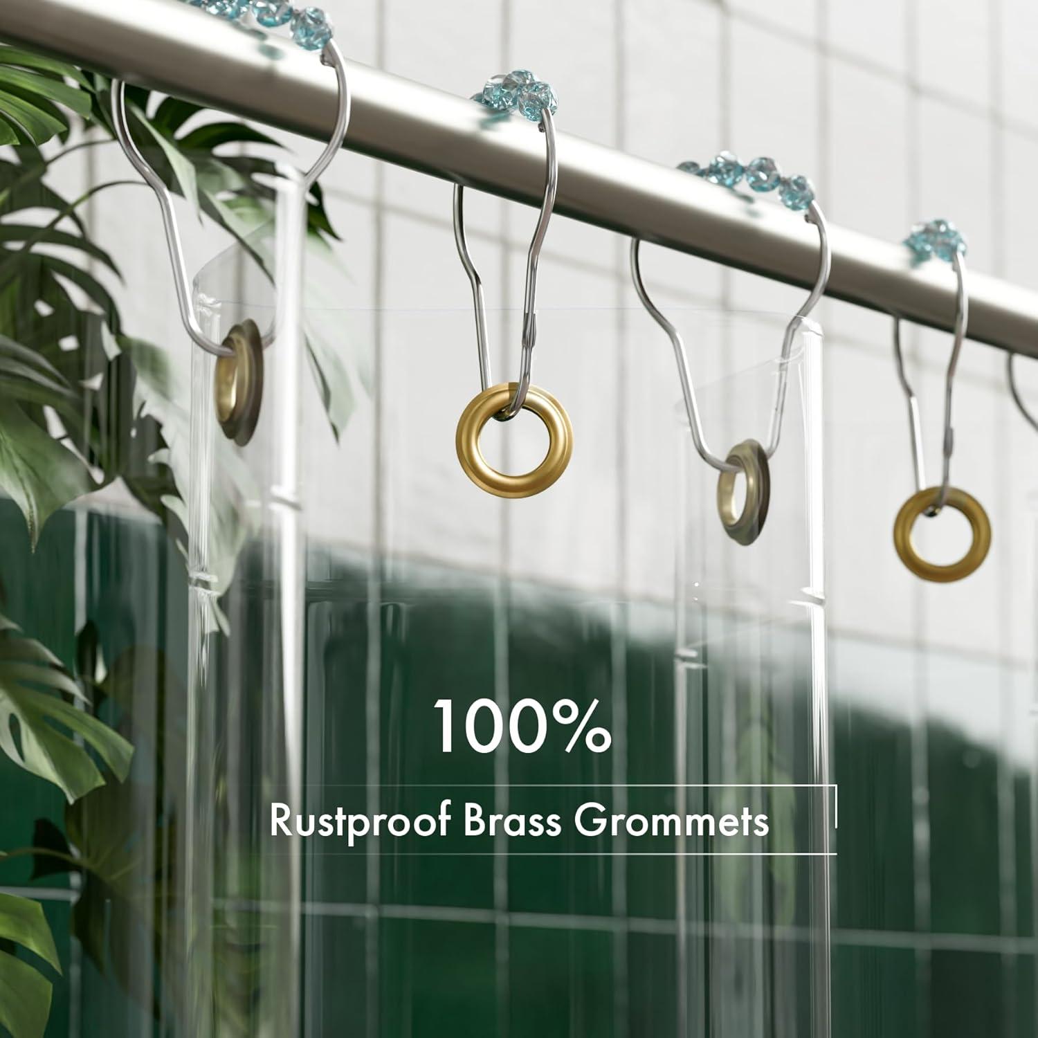 Forro de Cortina de Ducha 100% EVA AmazerBath 183x183 cm