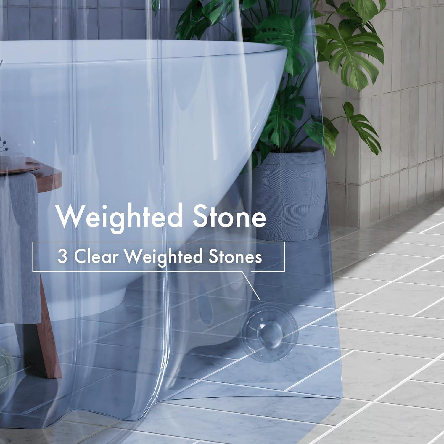 Forro de Cortina de Ducha 100% EVA AmazerBath 183x183 cm