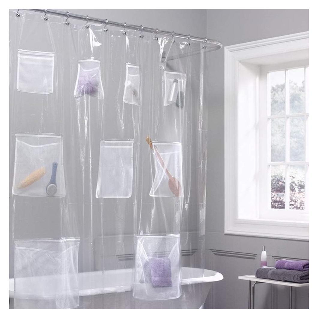 Forro de Cortina de Ducha Plutreas 182.88x182.88cm Transparente
