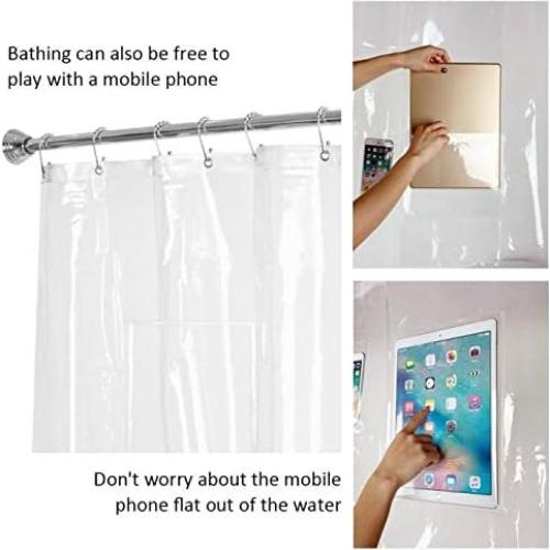 Forro de Cortina de Ducha Plutreas 182.88x182.88cm Transparente