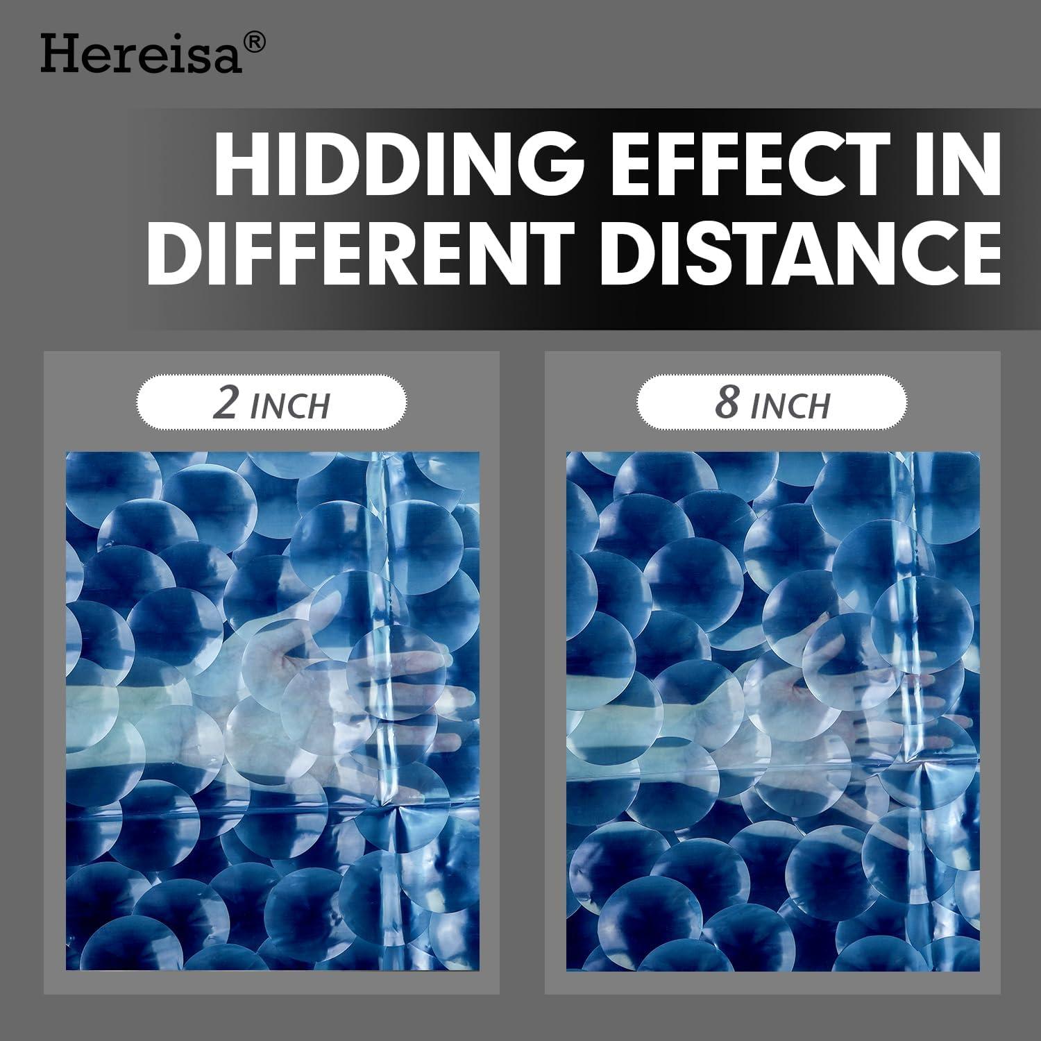 Cortina de Ducha Hereisa 3D Cubo Azul 183x168 cm PEVA