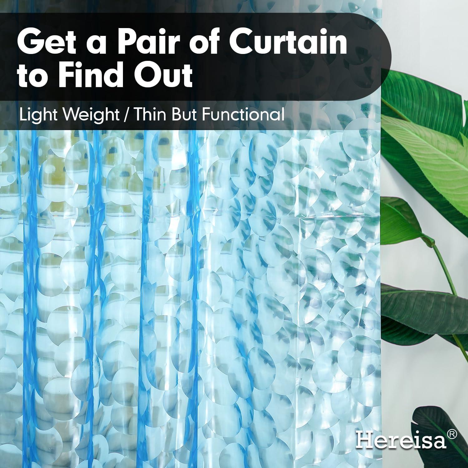 Cortina de Ducha Hereisa 3D Cubo Azul 183x168 cm PEVA