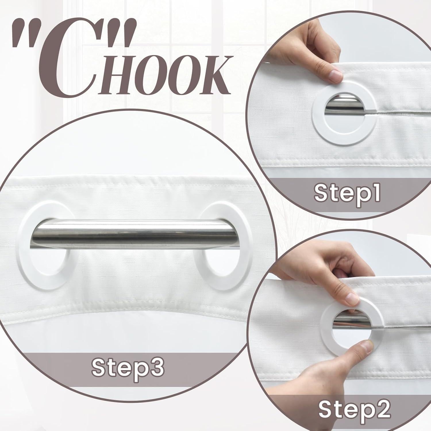 Cortina de Ducha Texturizada SORTTO Blanca 180x188 cm Impermeable