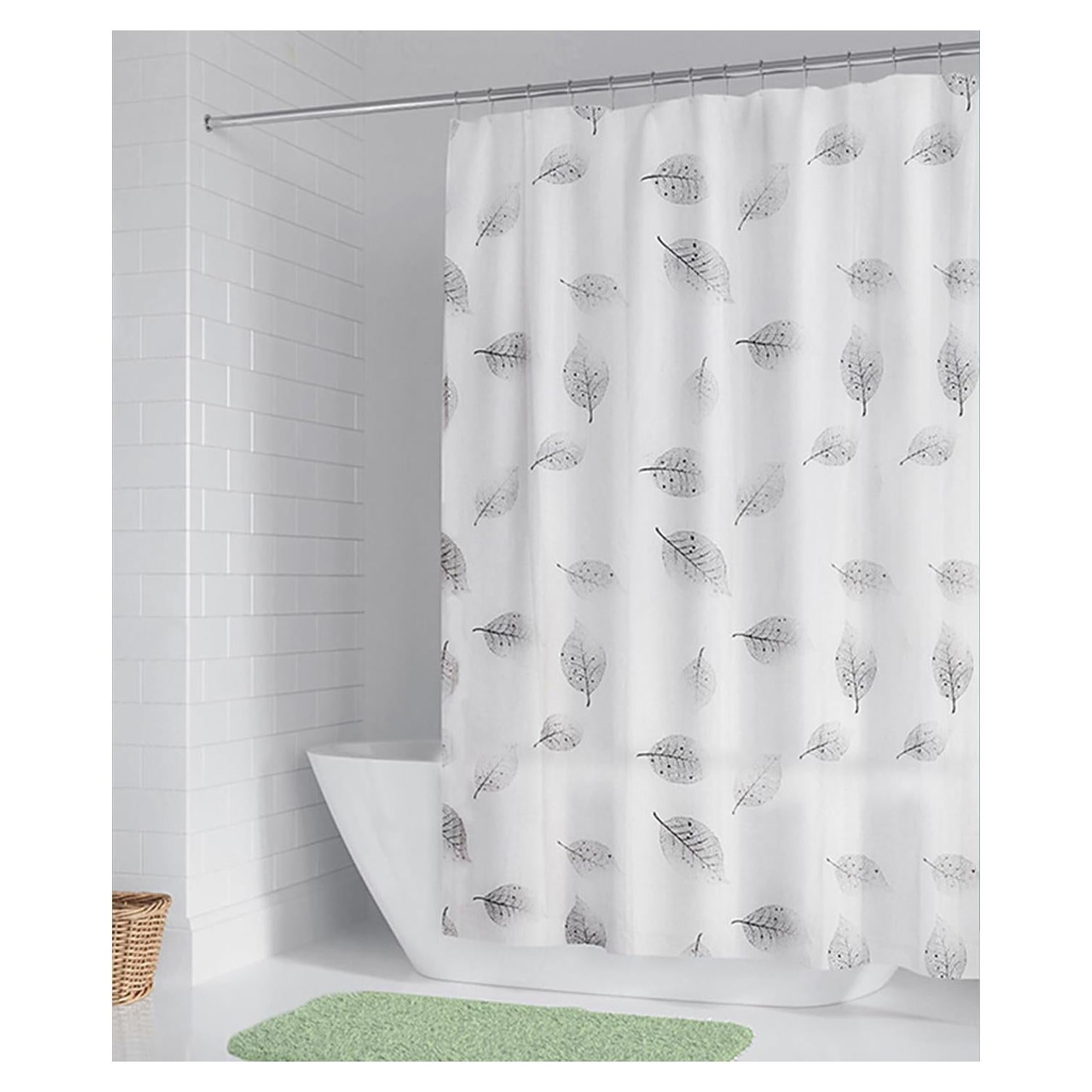 Forro de Cortina de Ducha SUJAYU 182.88x182.88 cm Hoja Gris