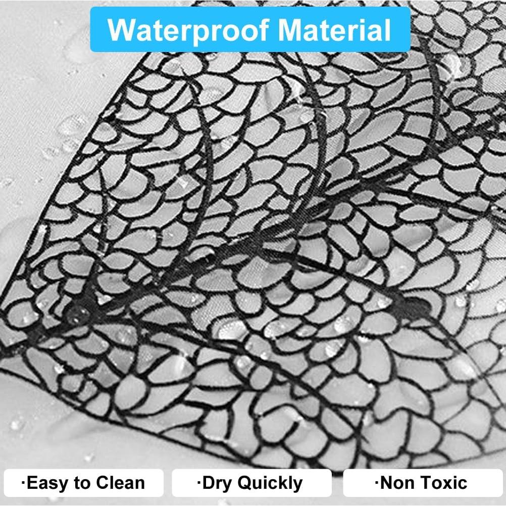 Forro de Cortina de Ducha SUJAYU 182.88x182.88 cm Hoja Gris