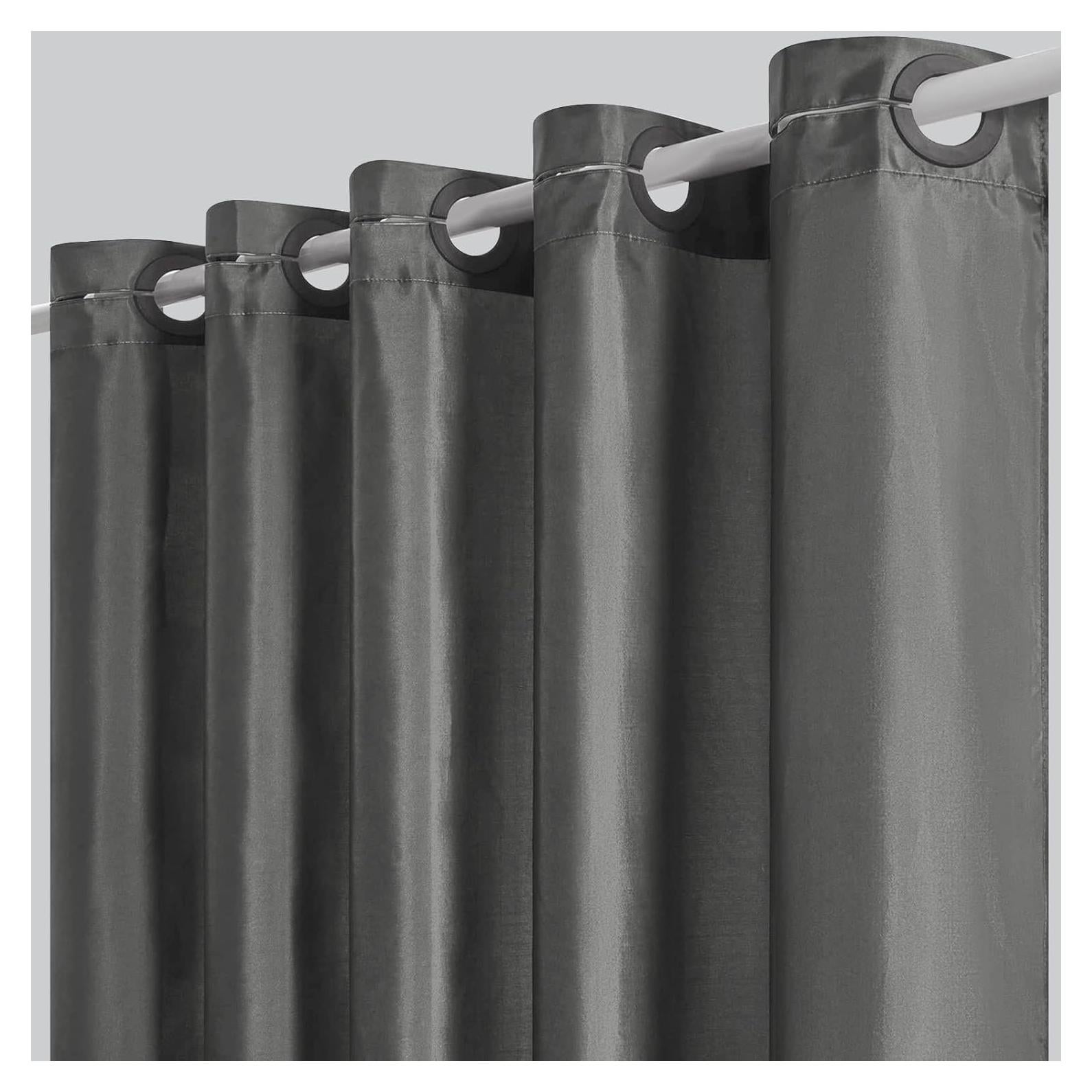 Cortina de Ducha Sin Gancho Furlinic 91x183 cm Gris Oscuro