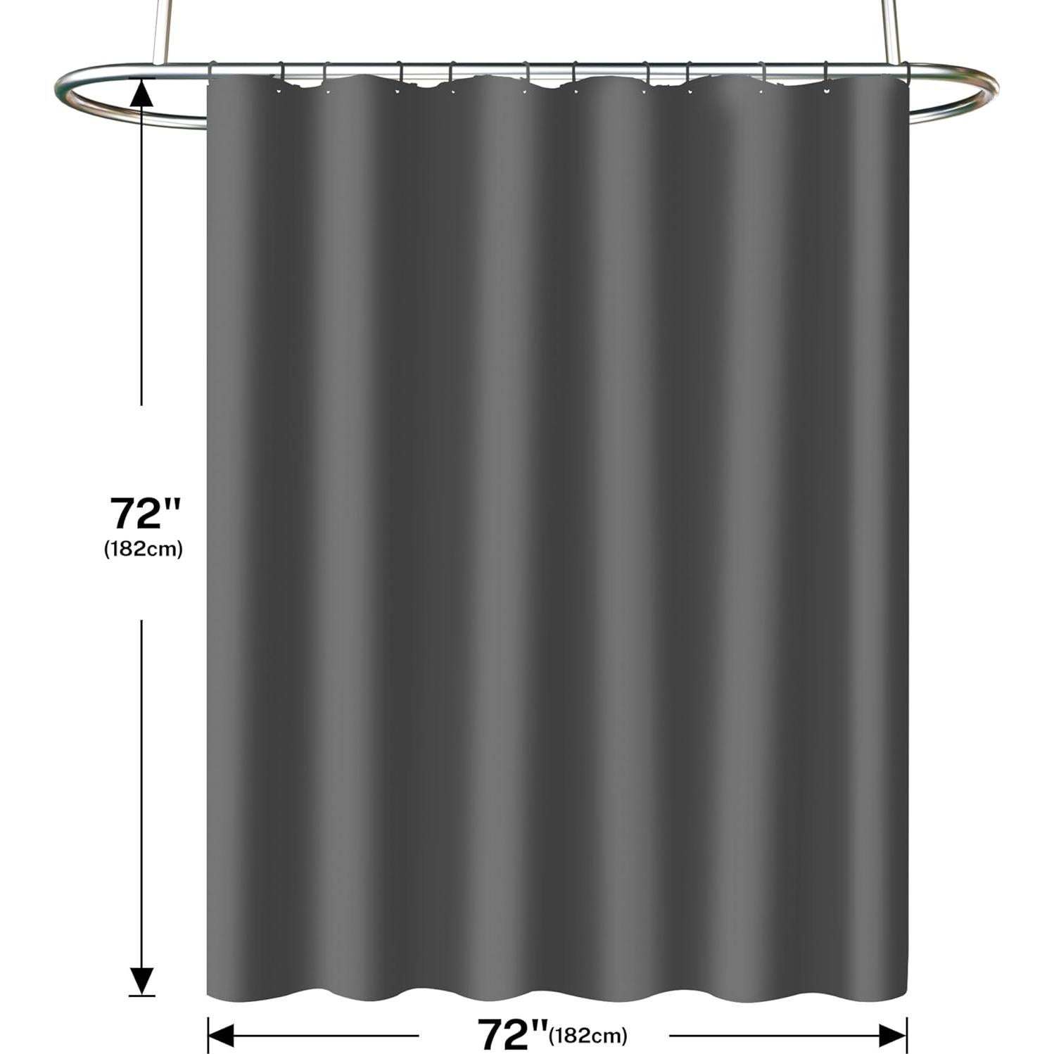 Cortina de Ducha Lameirose Gris 182.88x182.88 cm Impermeable