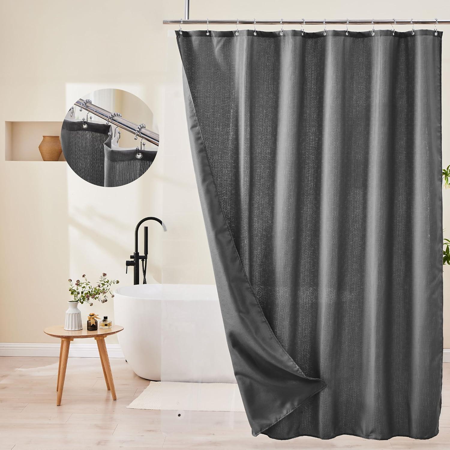 Cortina de Ducha Lameirose Gris 182.88x182.88 cm Impermeable