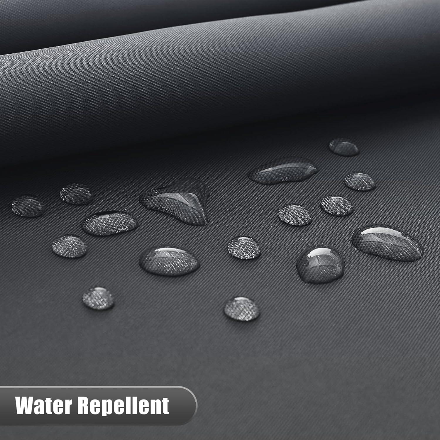 Cortina de Ducha OLANLY Ombre Negra y Gris 182.88x182.88 cm