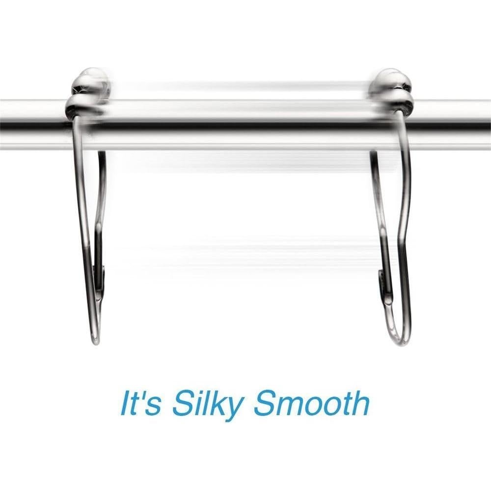 Anillas de Cortina de Ducha Uigos - Acero Inoxidable, Juego de 12