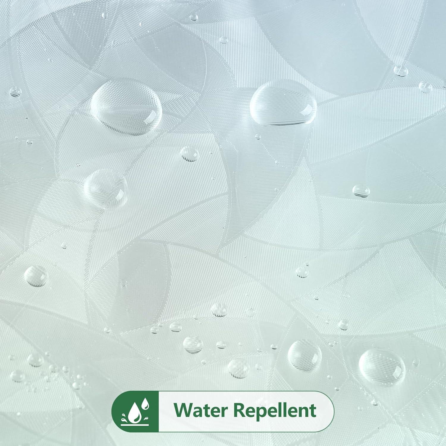 Cortina de Ducha AooHome 183x198 cm EVA Semi Transparente