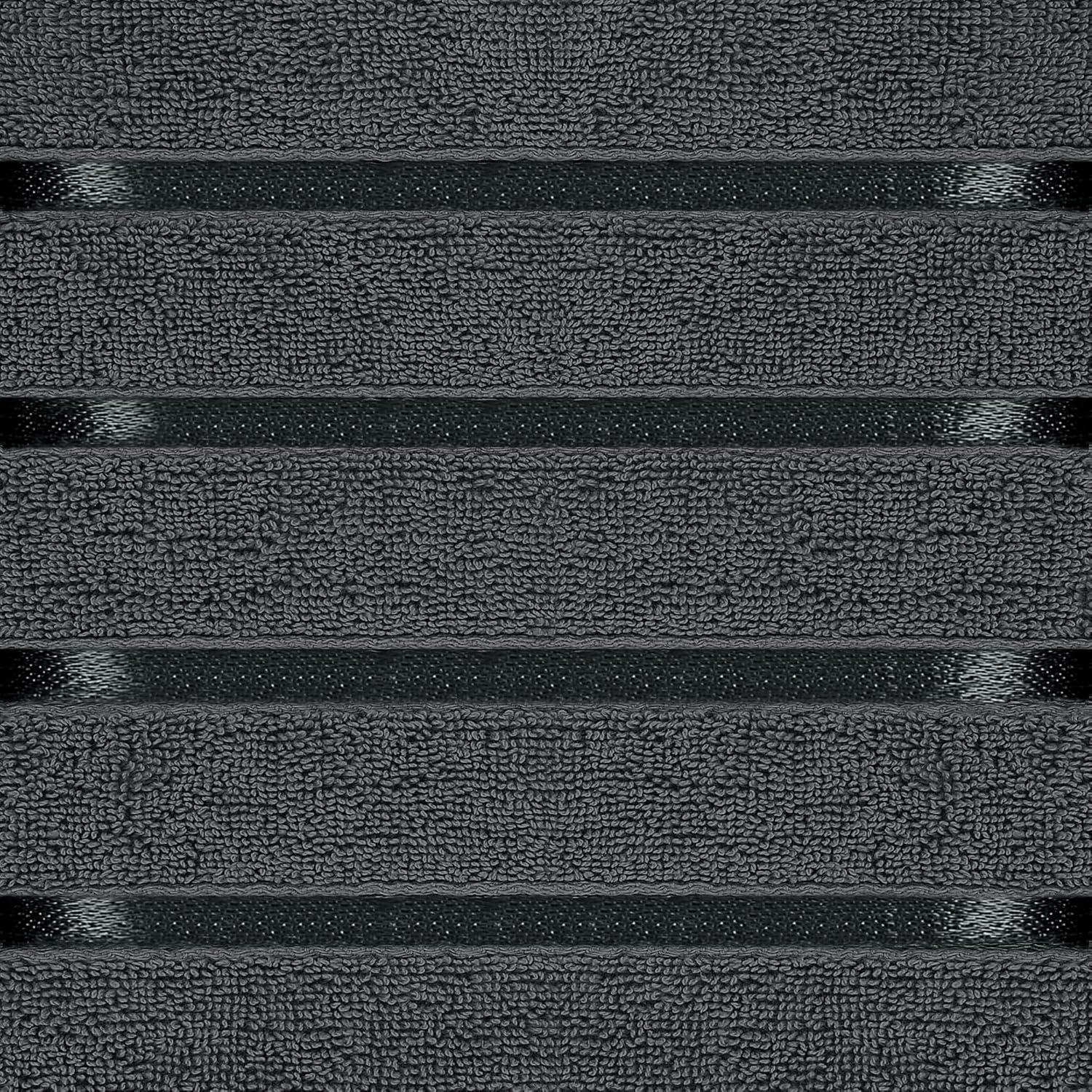 Juego de Toallas de Lujo Utopia 8 Piezas Gris 600 GSM