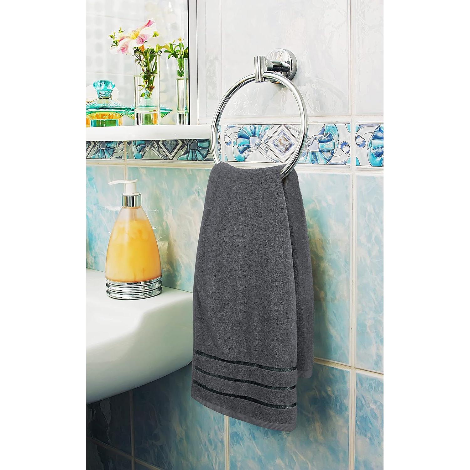 Juego de Toallas de Lujo Utopia 8 Piezas Gris 600 GSM