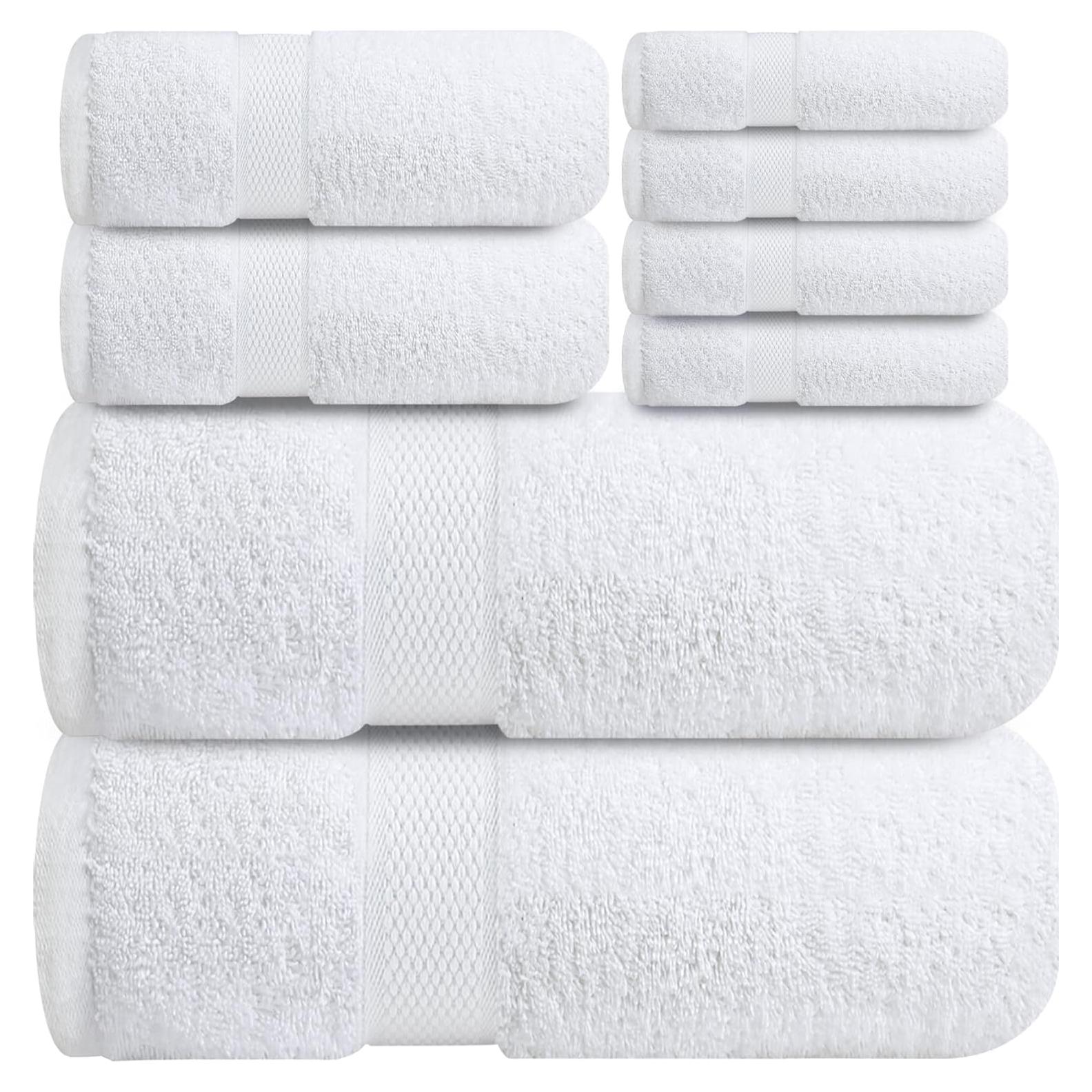 Conjunto de Toallas de Baño Infinitee Xclusives 8 Piezas Algodón