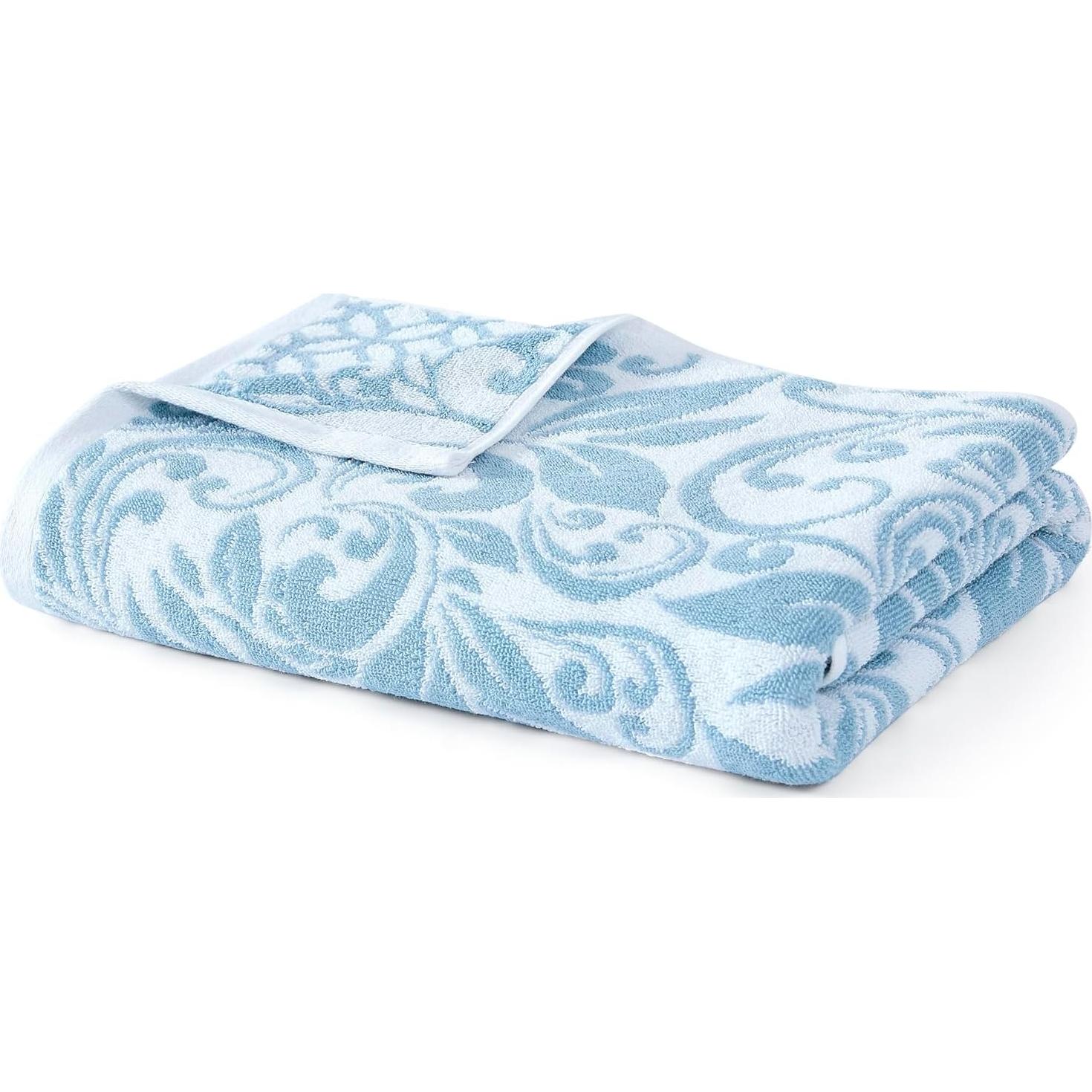 Juego de Toallas Modern Threads 100% Algodón 6 Piezas Azul Cielo